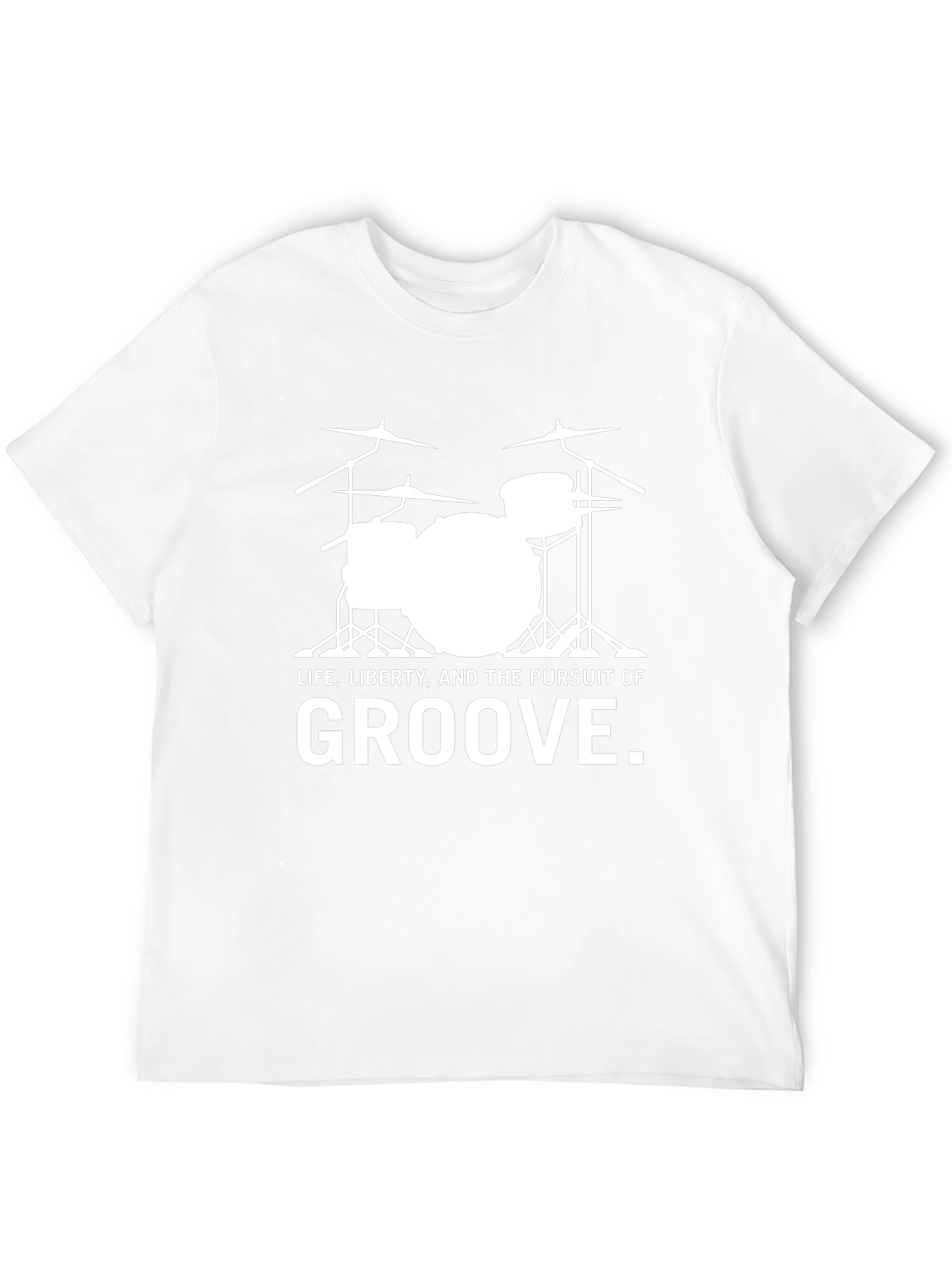 Groove Pursuit Drummer T-Shirt - Black Cotton Tee