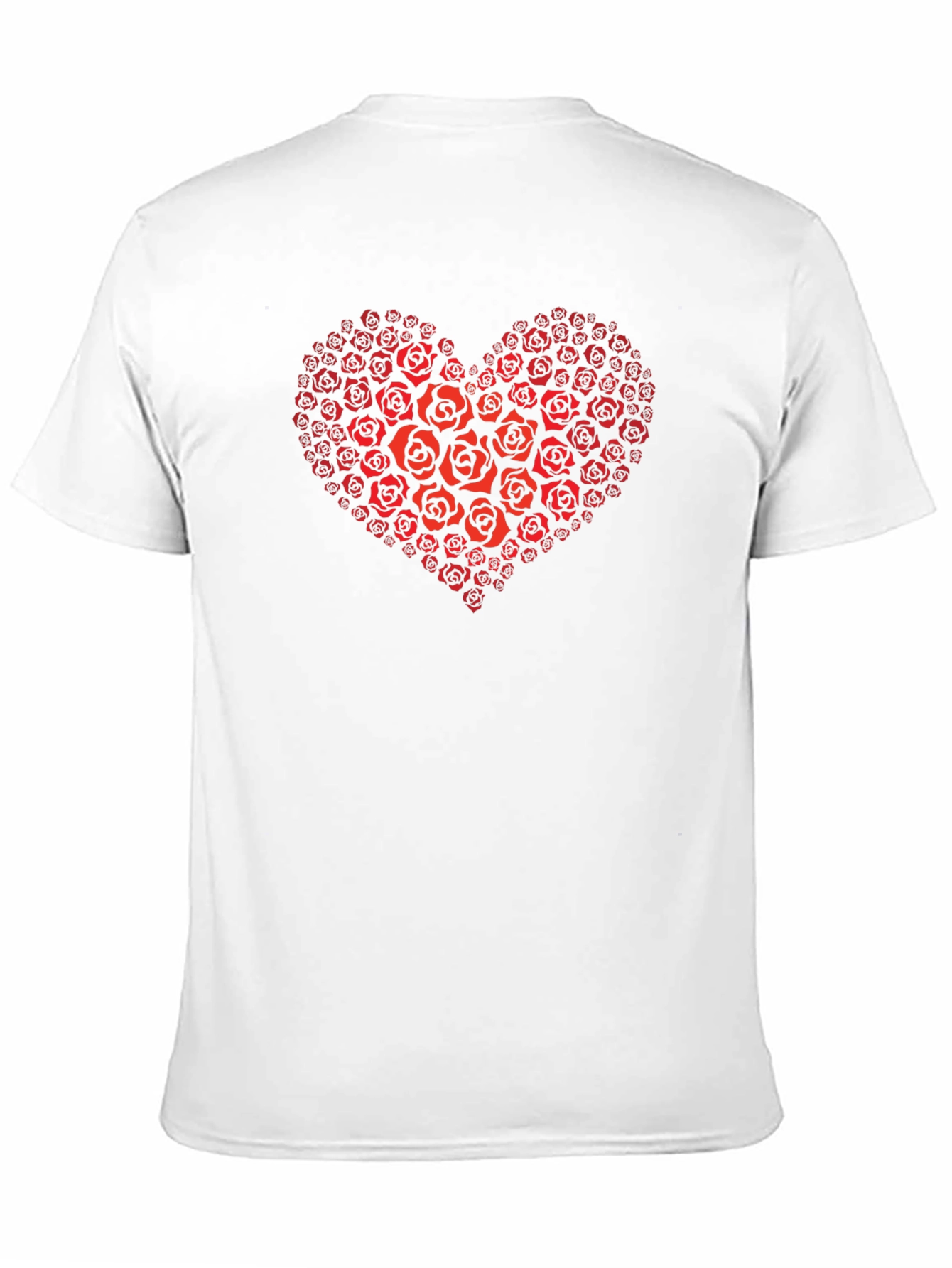 Heart of Roses Graphic T-Shirt - Black