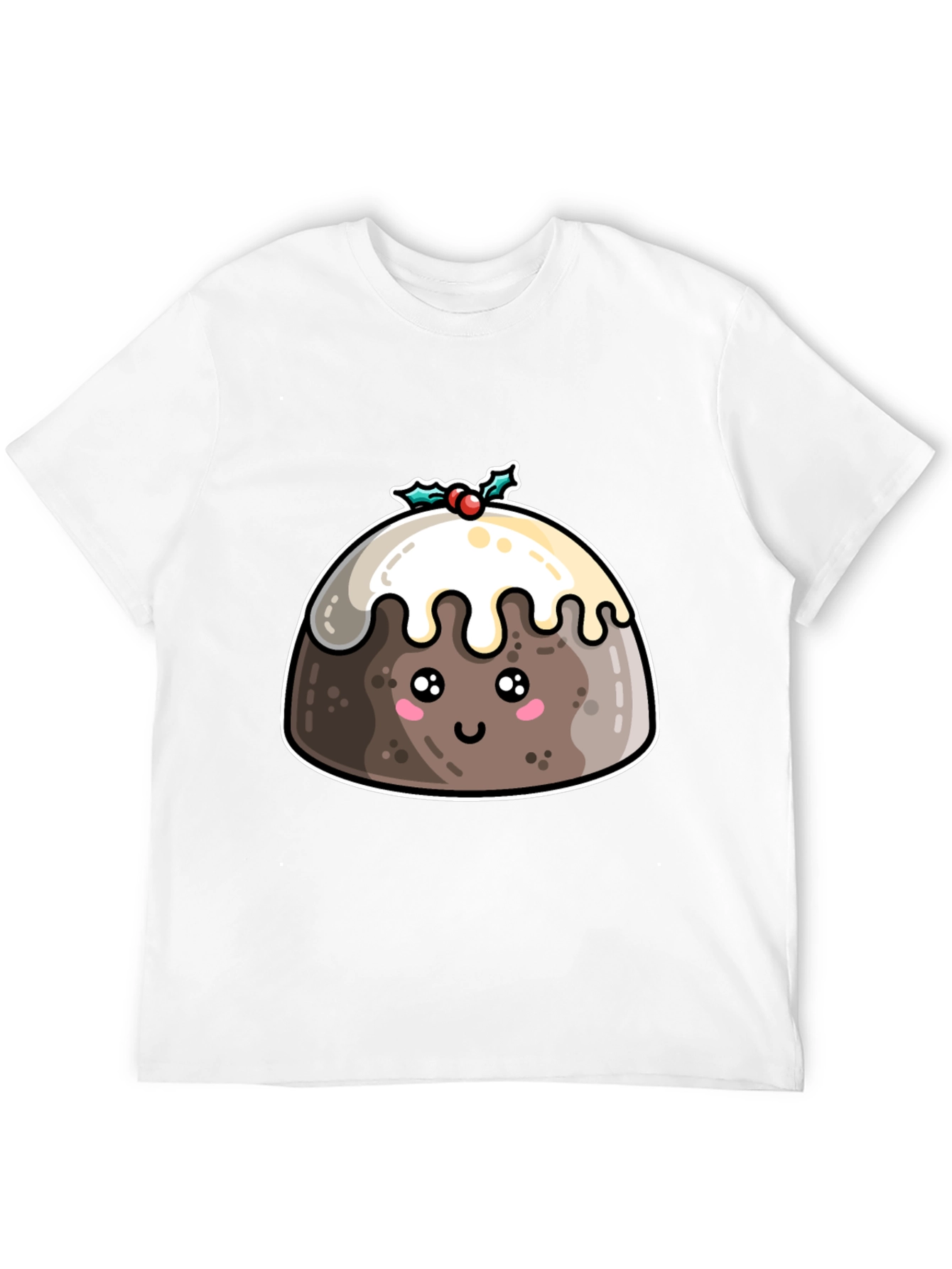 Cute Christmas Pudding T-Shirt - Holiday Festive Tee