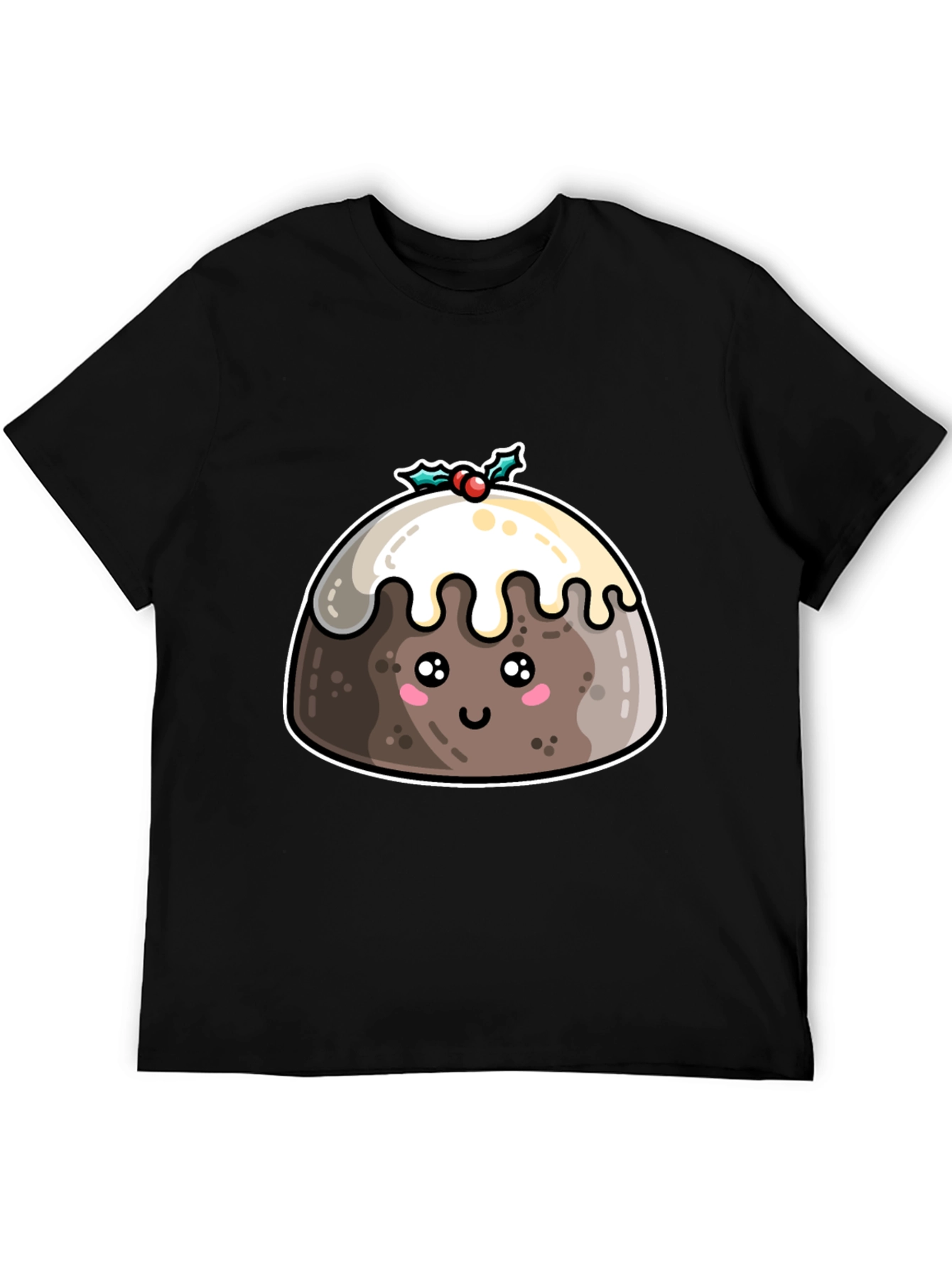 Cute Christmas Pudding T-Shirt - Holiday Festive Tee