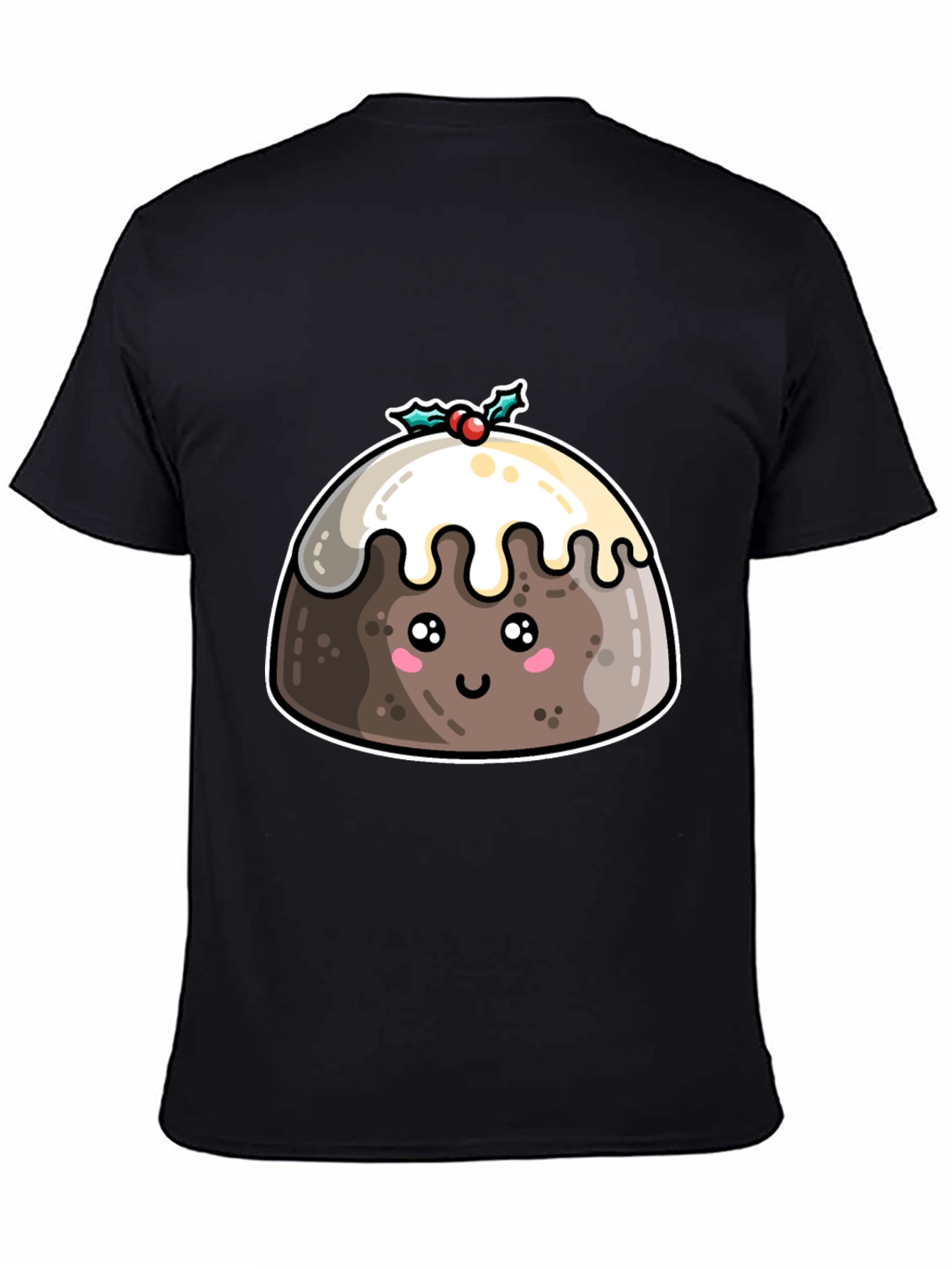 Cute Christmas Pudding T-Shirt - Holiday Festive Tee