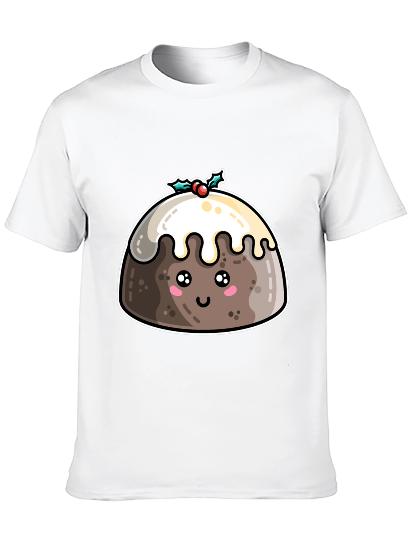 Cute Christmas Pudding T-Shirt - Holiday Festive Tee