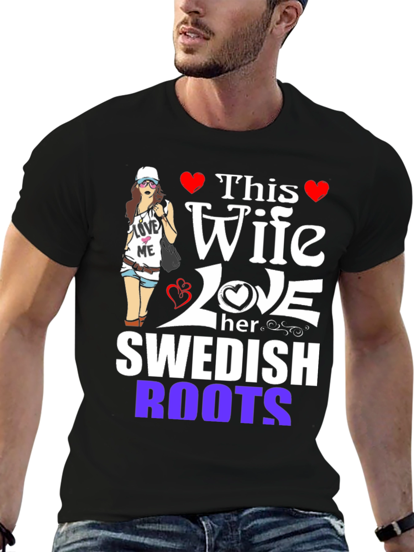 Wife Loves Swedish Roots Graphic Tee