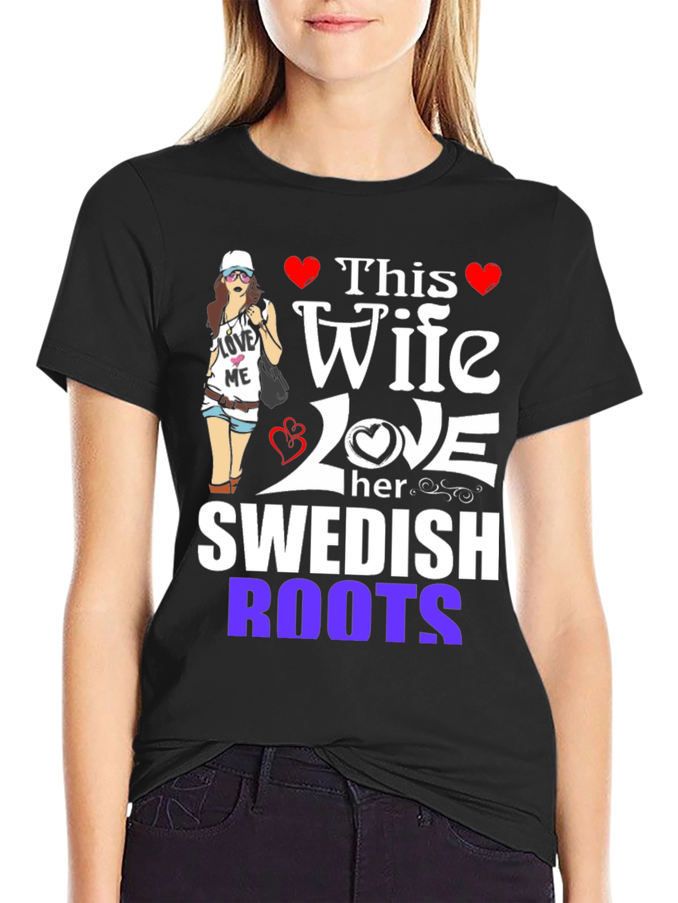 Wife Loves Swedish Roots Graphic Tee