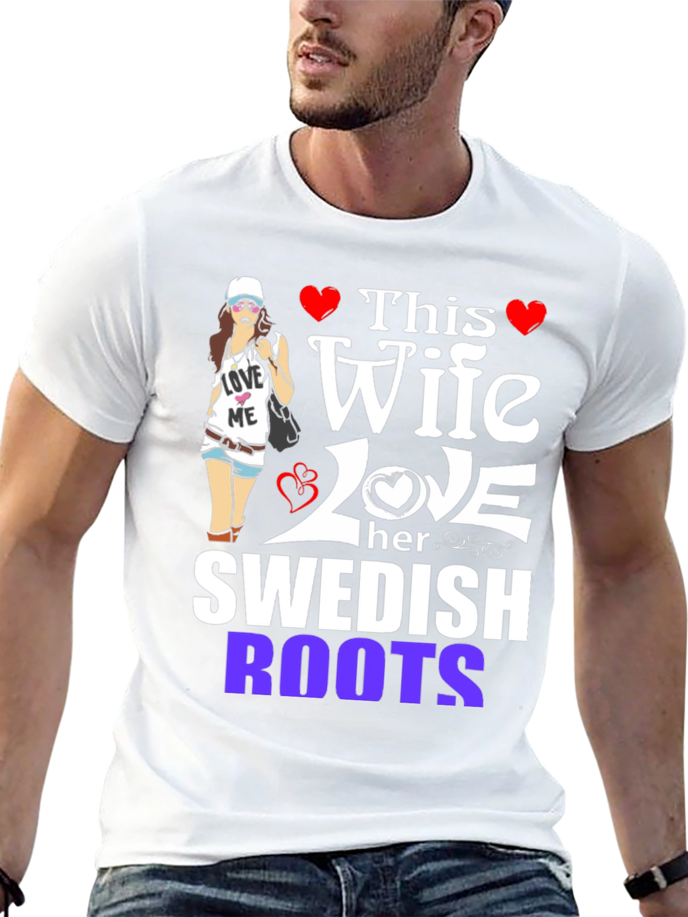 Wife Loves Swedish Roots Graphic Tee