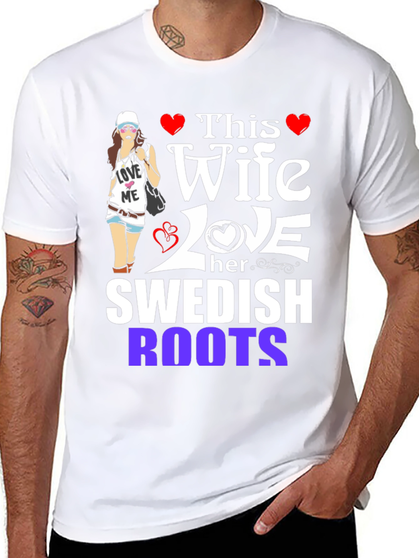 Wife Loves Swedish Roots Graphic Tee