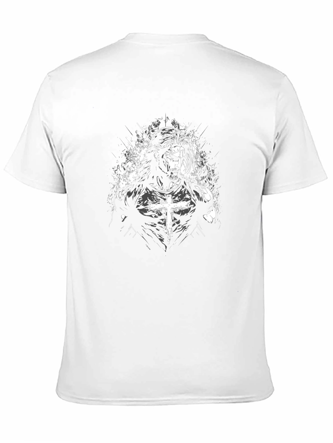 Christian Cross Graphic T-Shirt - Black