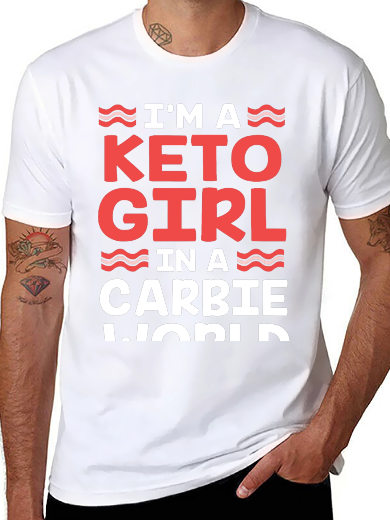 Keto Girl in a Carbie World T-Shirt