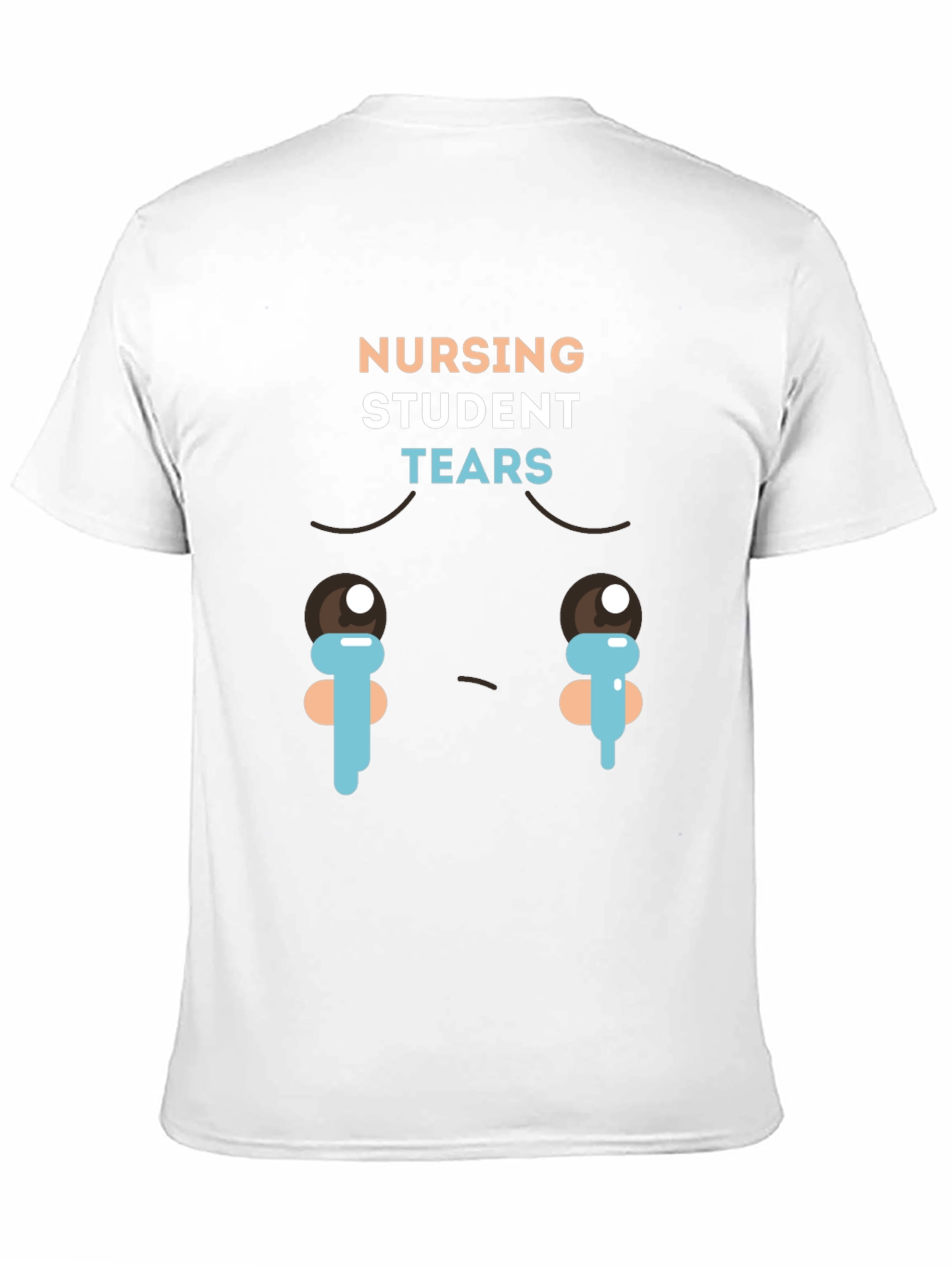 Nursing Student Tears Graphic T-Shirt - Black