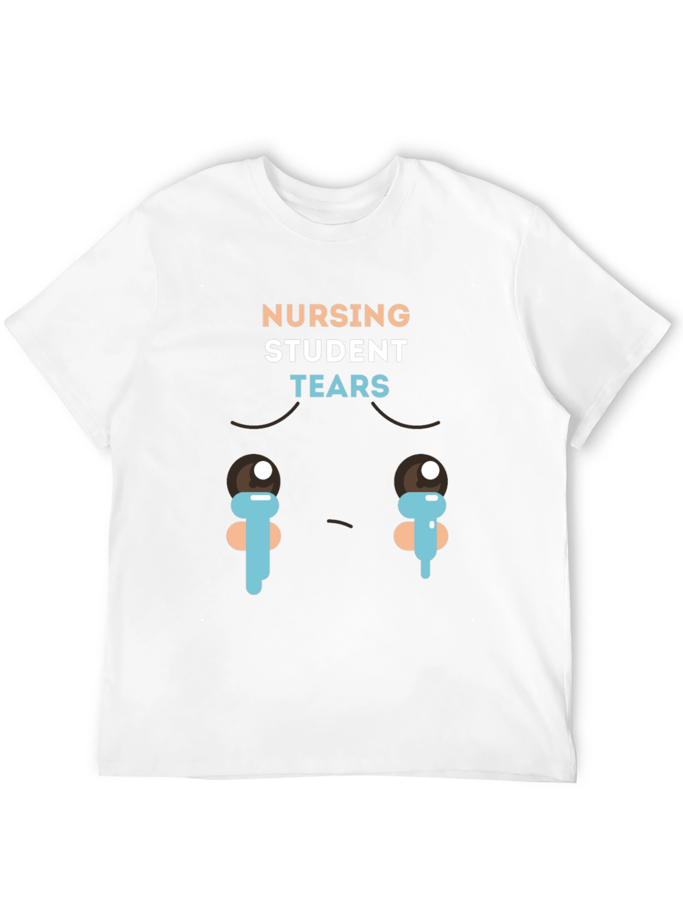 Nursing Student Tears Graphic T-Shirt - Black