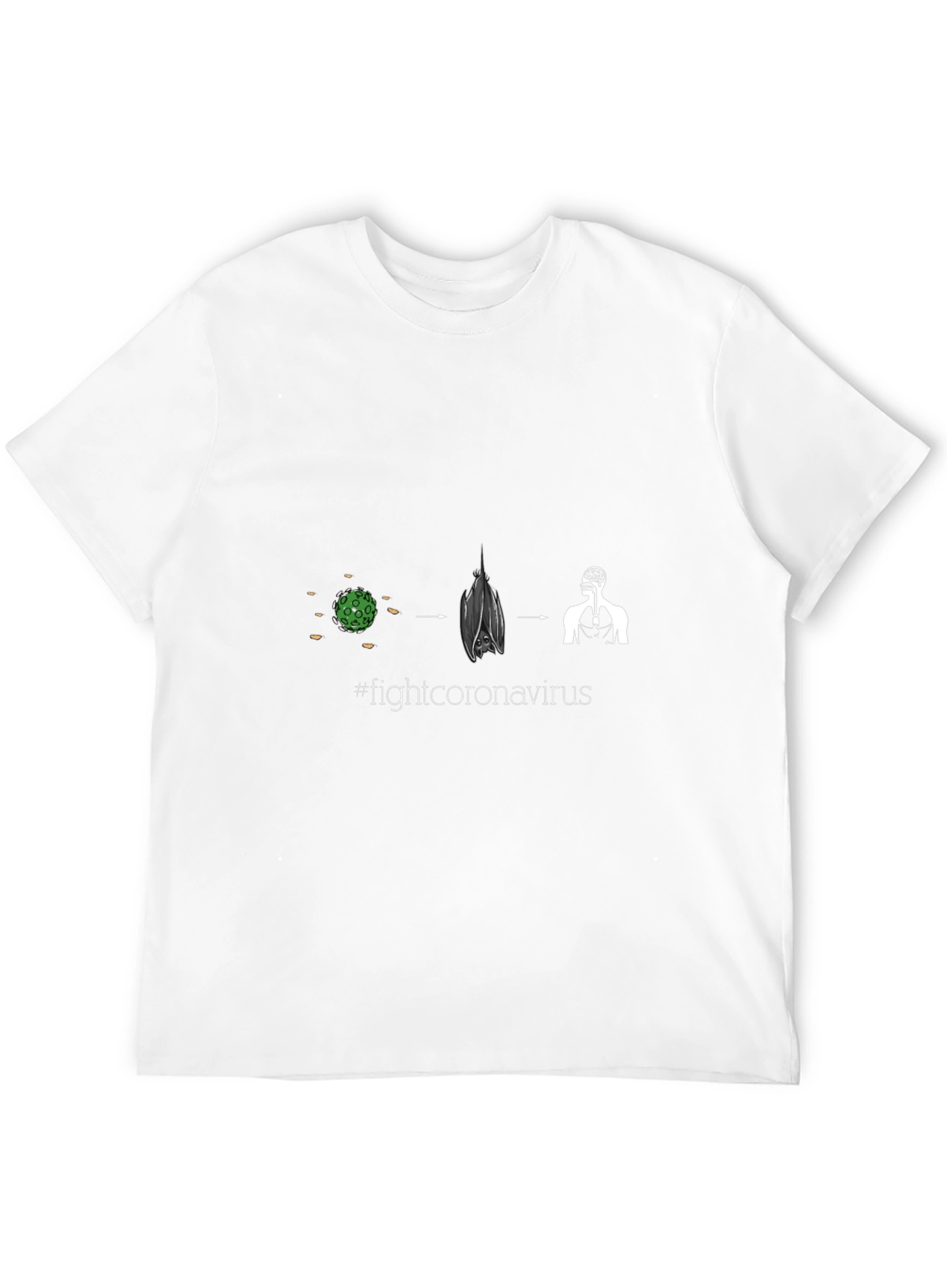 Fight Coronavirus Black T-Shirt