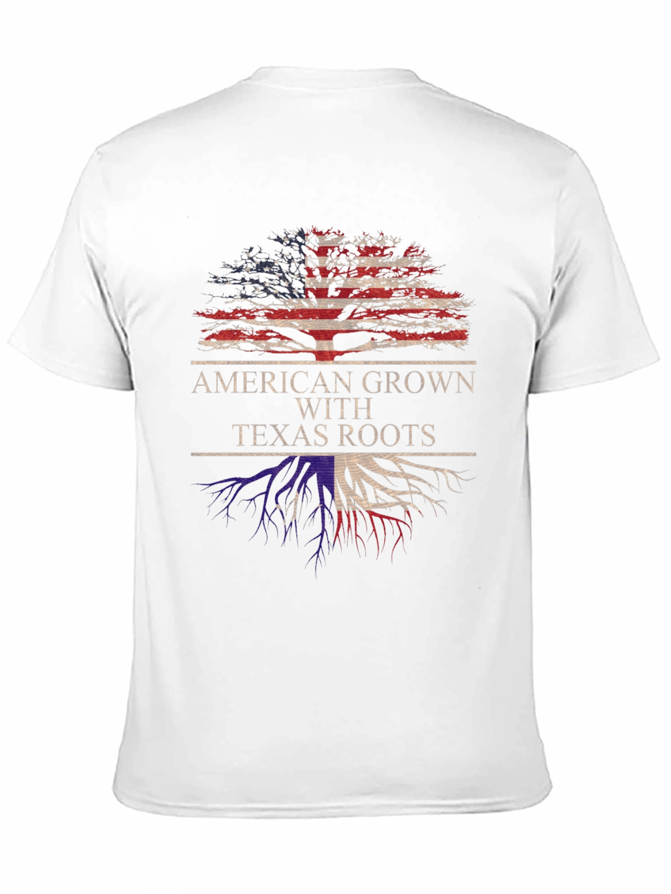 American Grown with Texas Roots Graphic T-Shirt