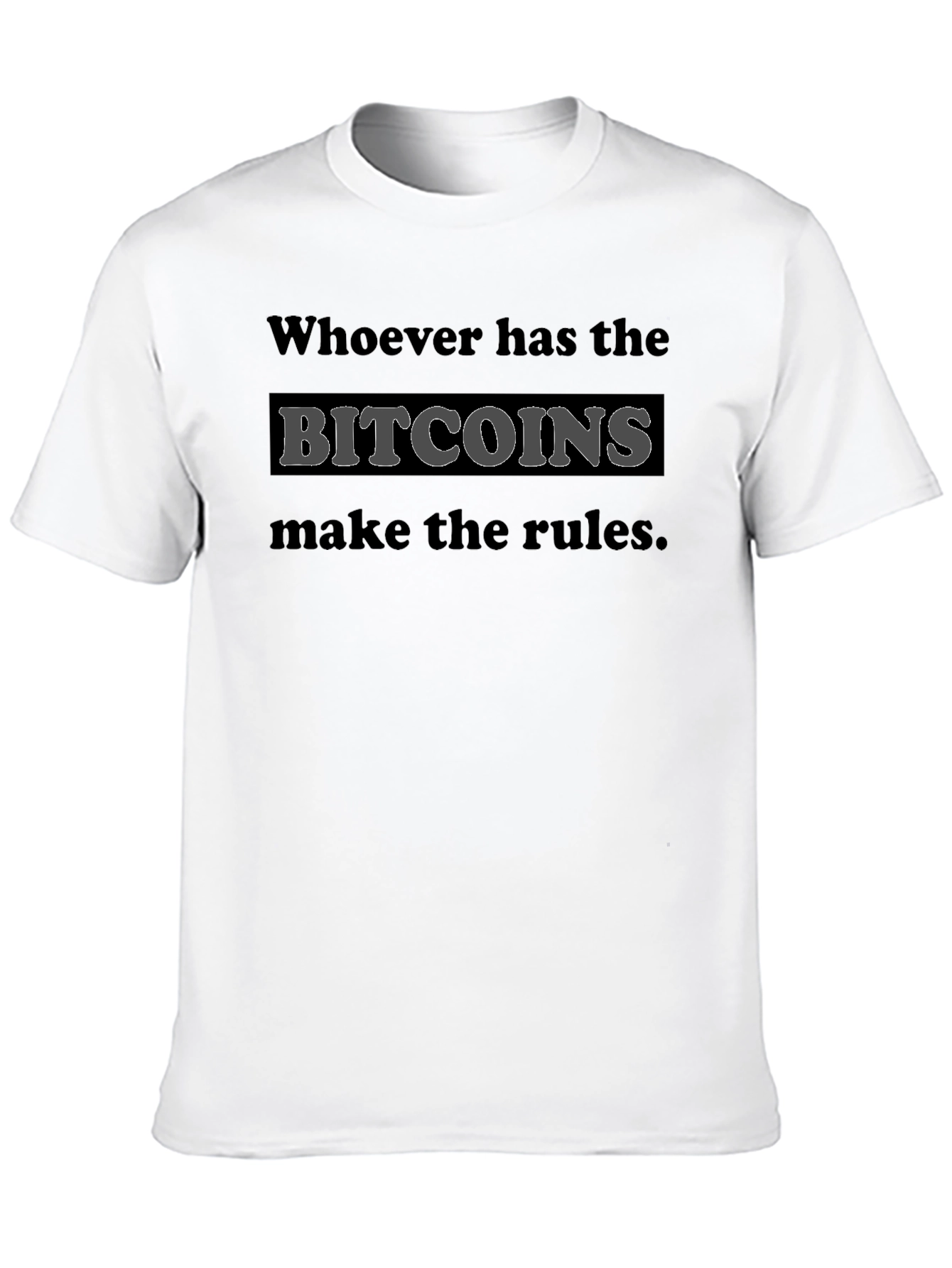 Bitcoin Rules T-Shirt - Crypto Tee