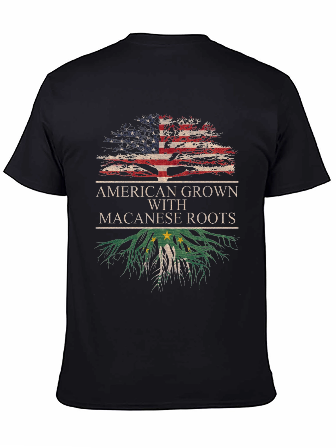 American Grown Macanese Roots T-Shirt