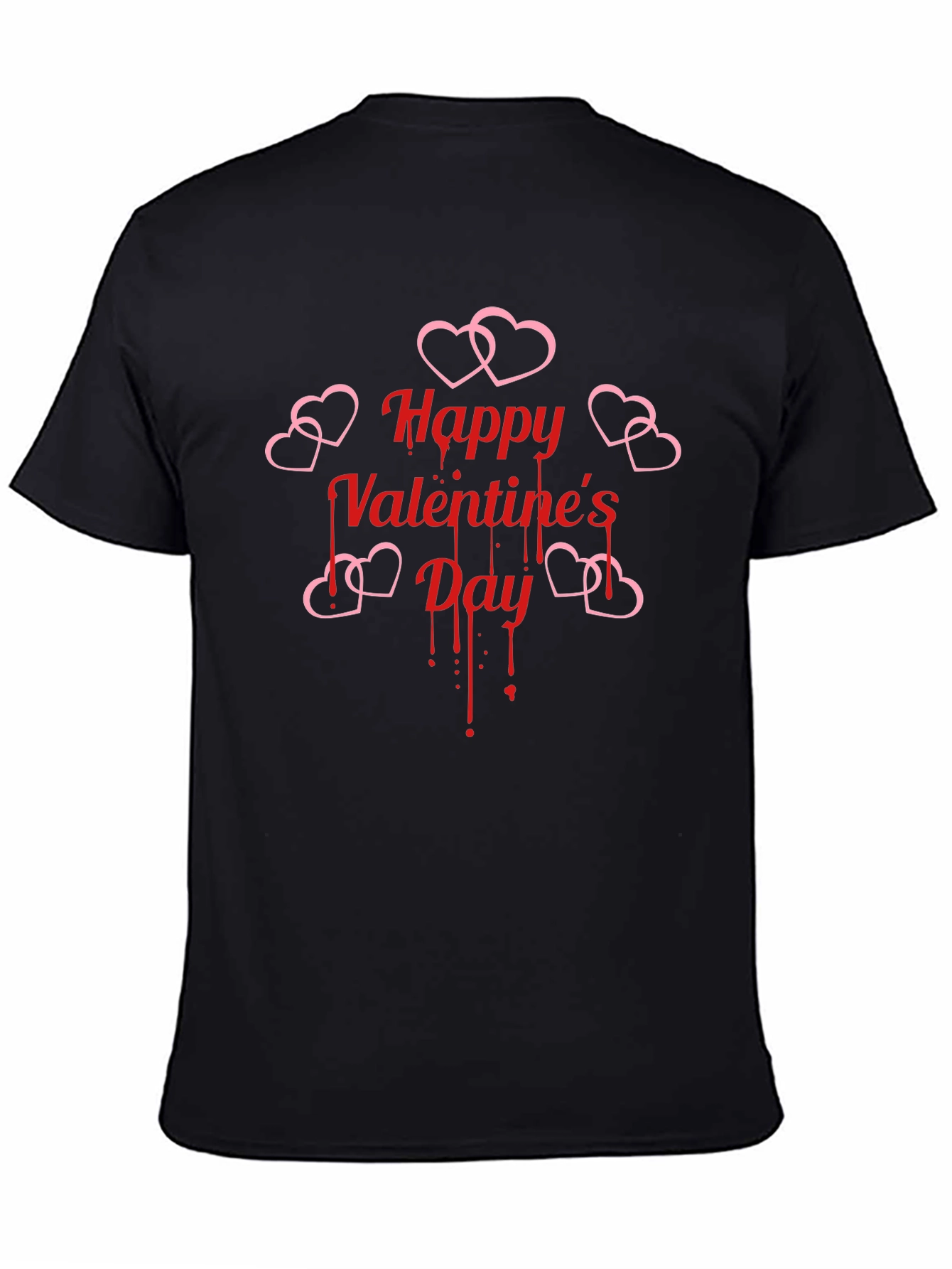 Happy Valentines Day Bleeding Heart Graphic T-Shirt