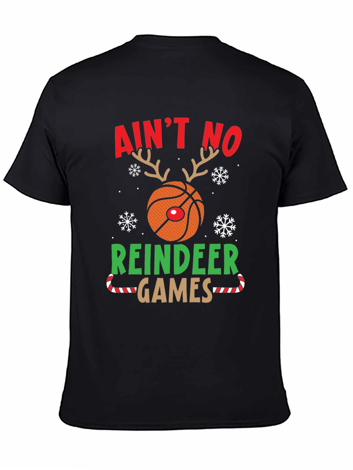 Aint No Reindeer Games Basketball Christmas T-Shirt