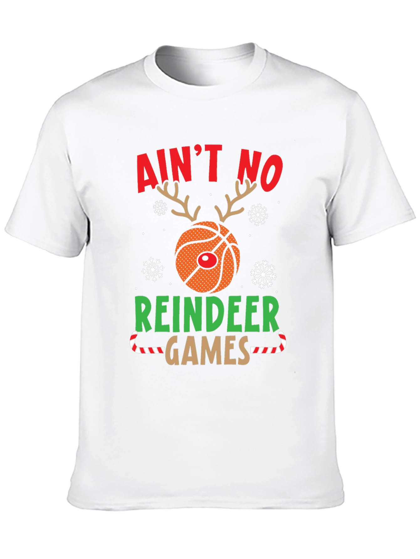 Aint No Reindeer Games Basketball Christmas T-Shirt
