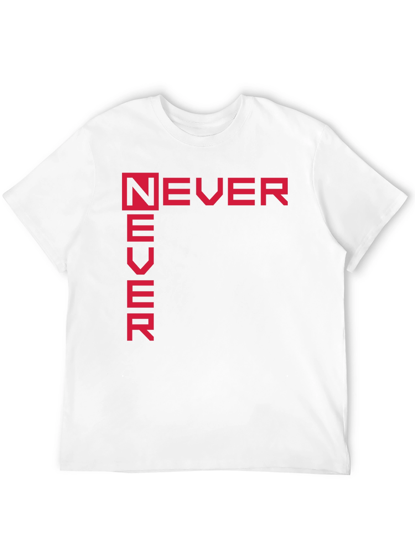 Never Never Black Graphic Tee Shirt