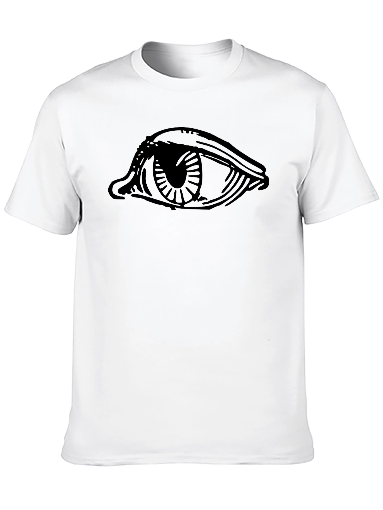 Eye Graphic Black T-Shirt - Modern Casual Tee