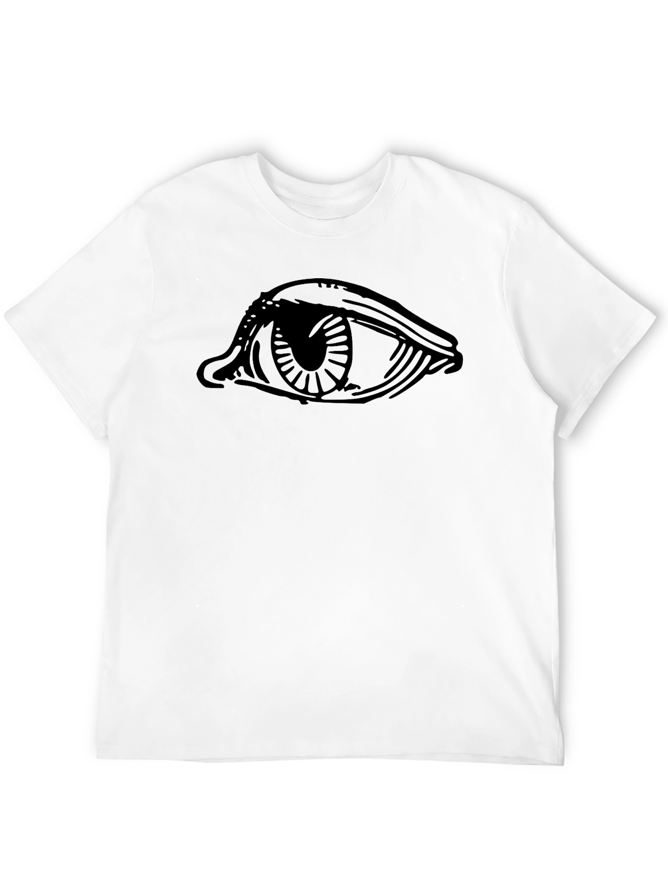 Eye Graphic Black T-Shirt - Modern Casual Tee
