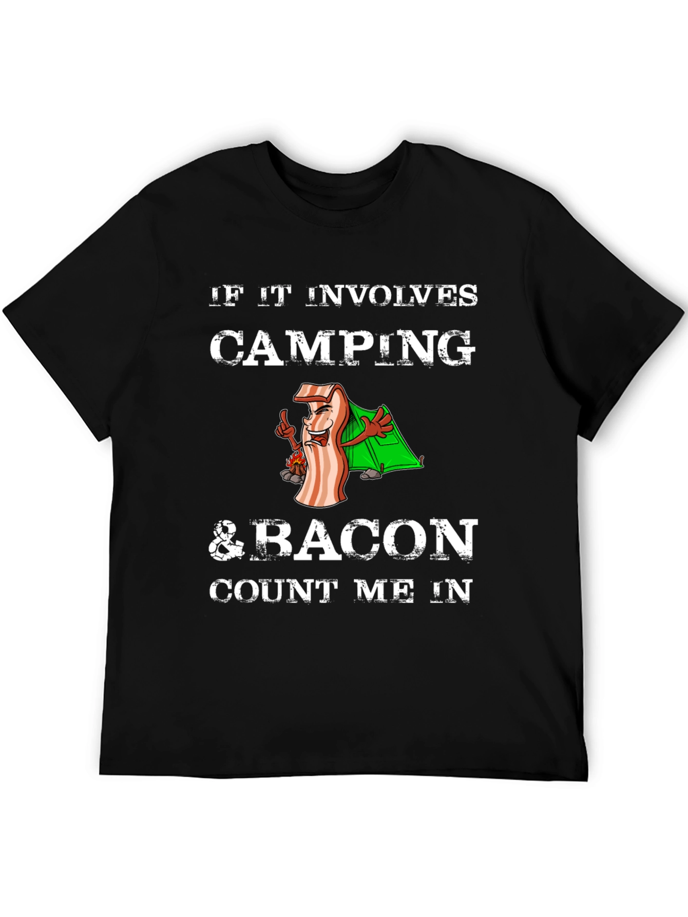 Camping & Bacon T-Shirt - Count Me In