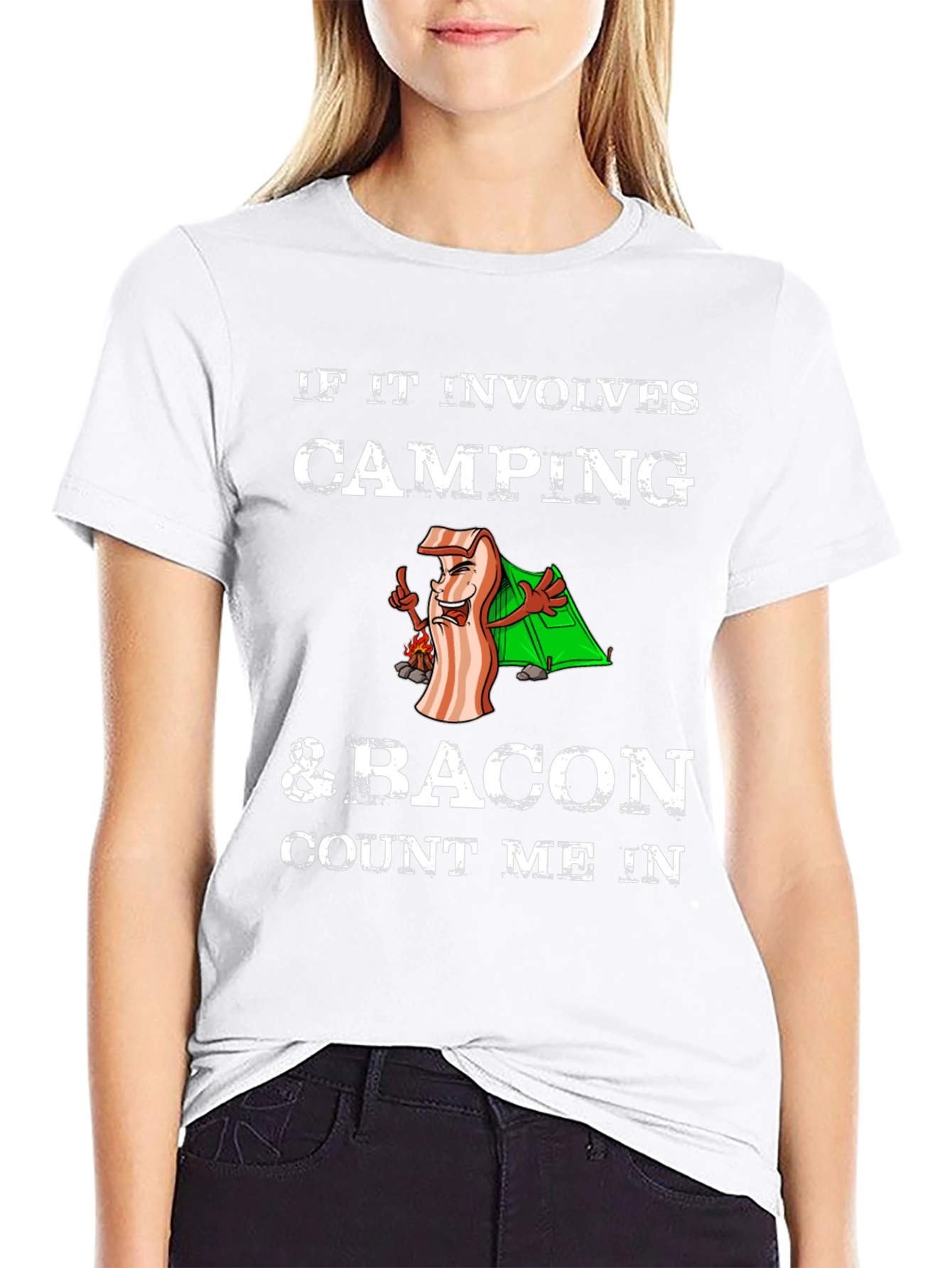 Camping & Bacon T-Shirt - Count Me In