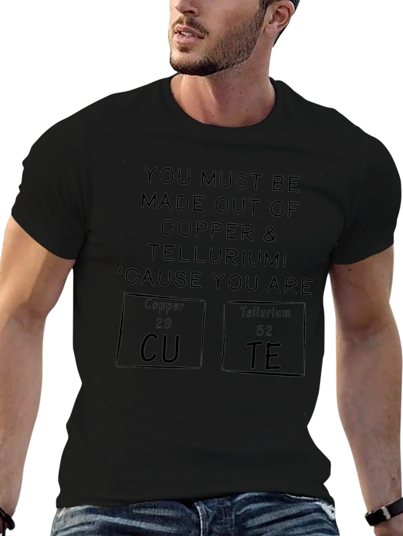 Cute Chemistry Pun T-Shirt - Copper & Tellurium Tee