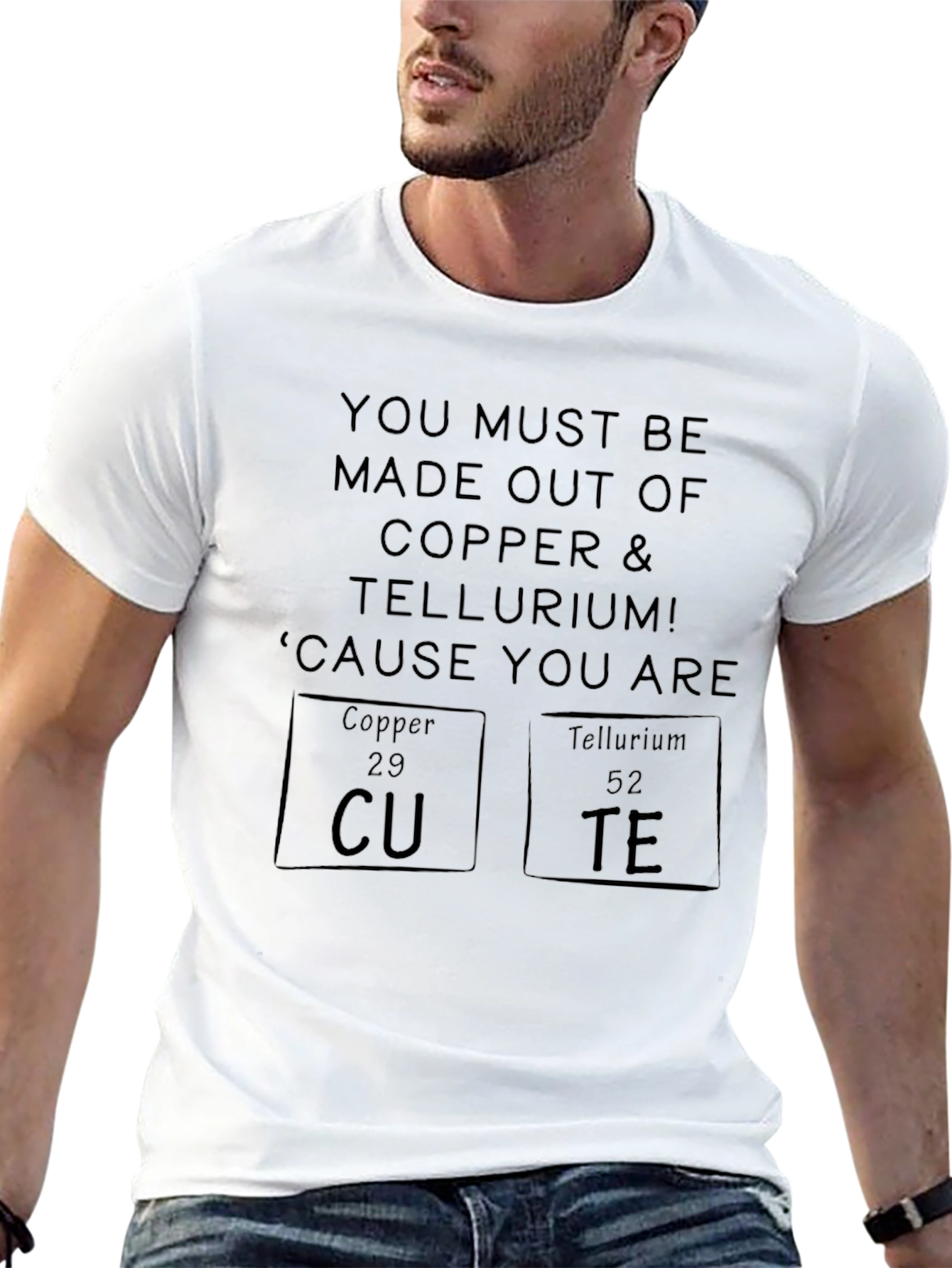 Cute Chemistry Pun T-Shirt - Copper & Tellurium Tee