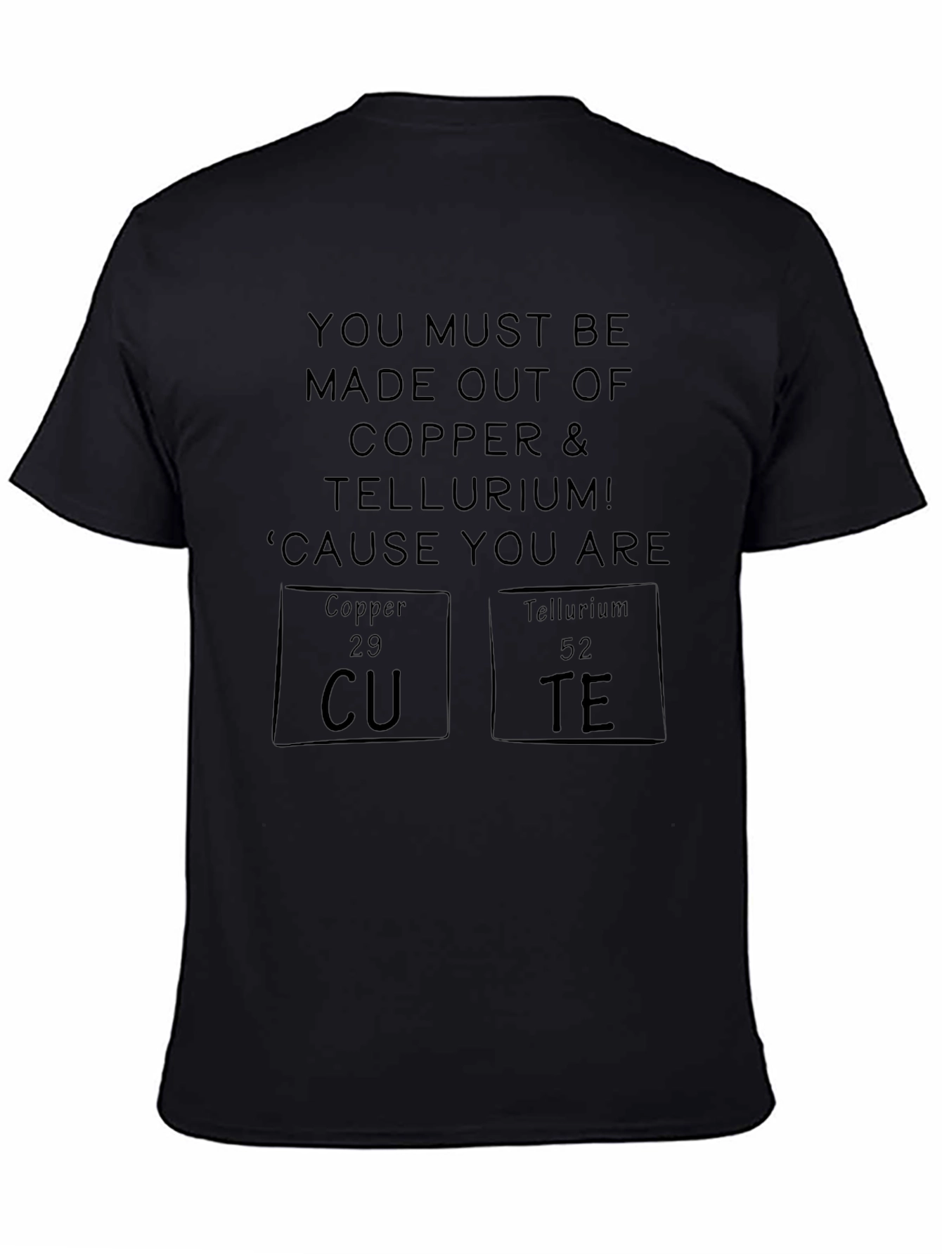 Cute Chemistry Pun T-Shirt - Copper & Tellurium Tee
