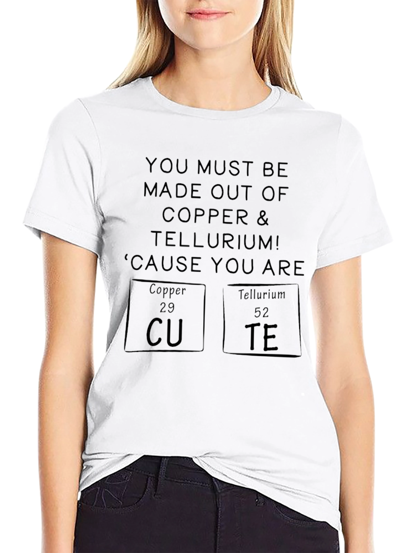 Cute Chemistry Pun T-Shirt - Copper & Tellurium Tee