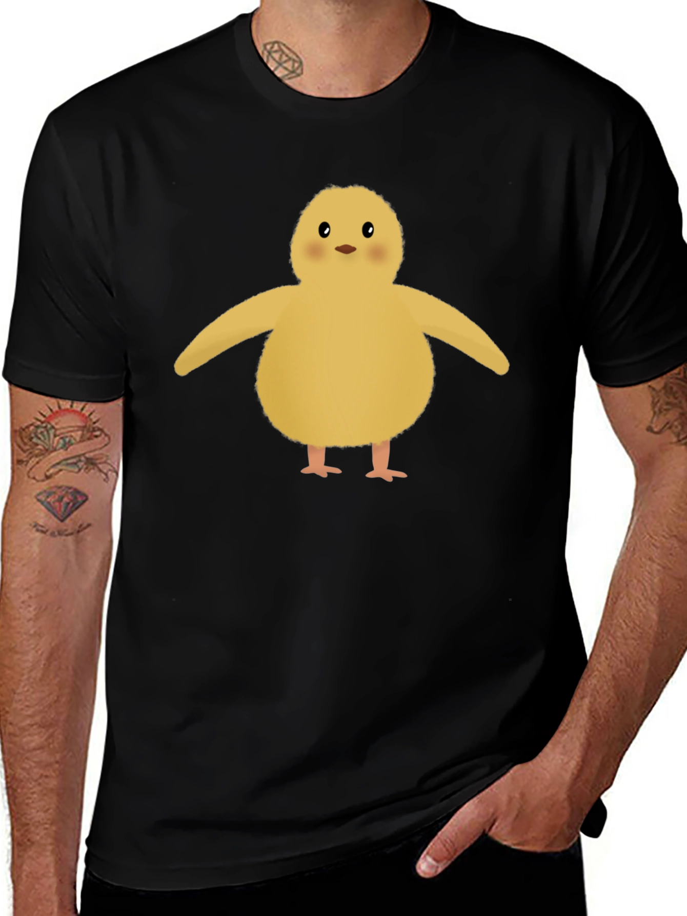 Cute Chick Graphic Tee - Soft Cotton Blend