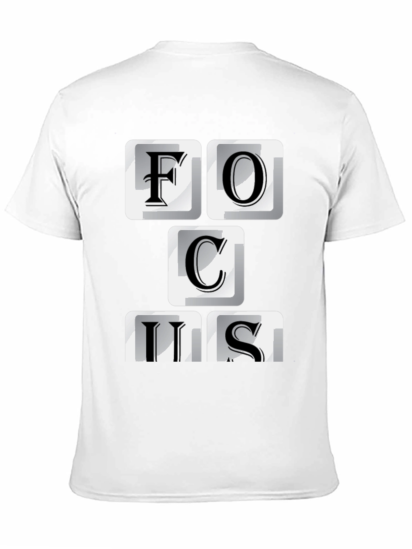 Focus T-Shirt - Funny Keyboard Letter Design