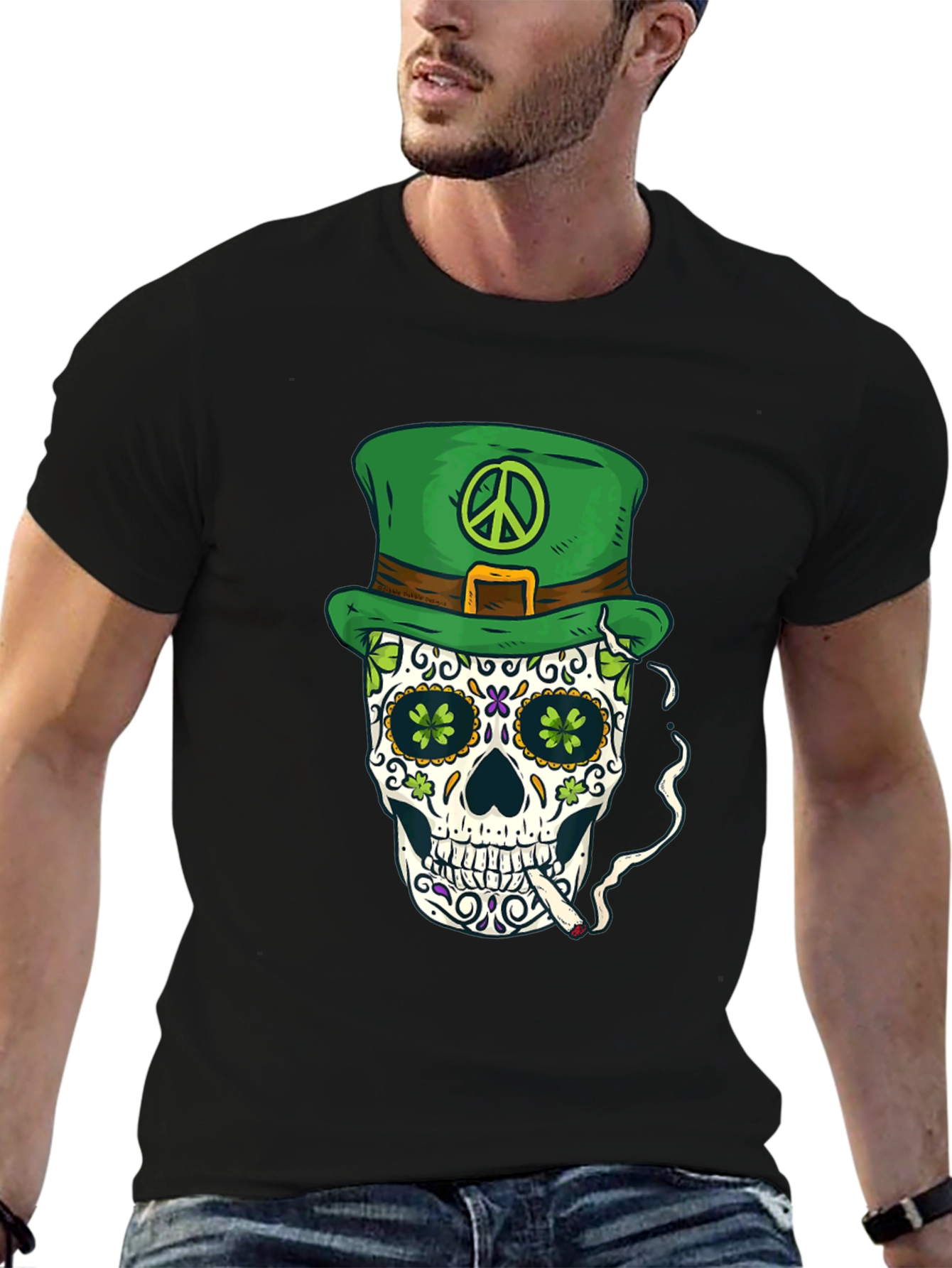 St. Patricks Day Skull T-Shirt