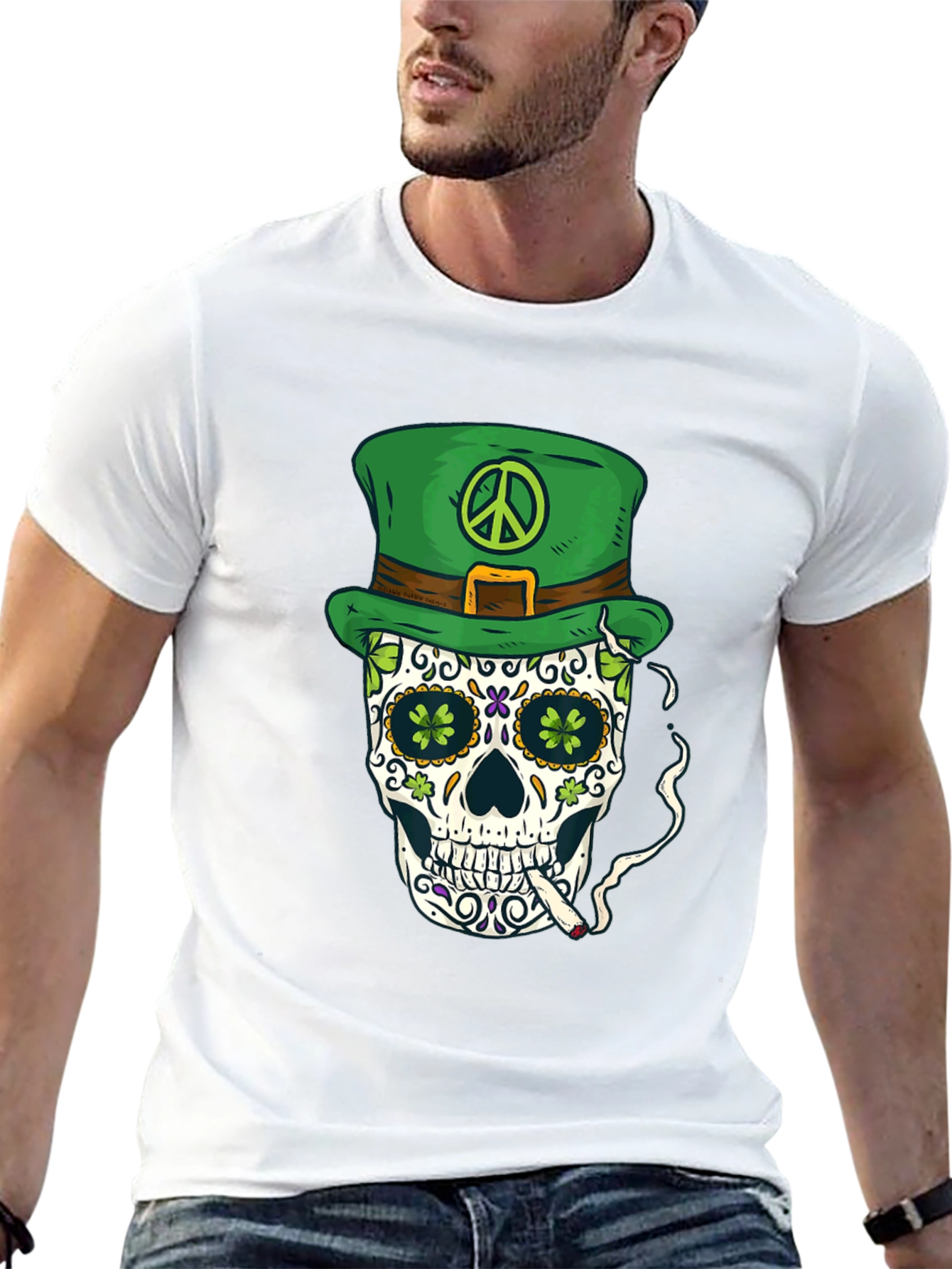 St. Patricks Day Skull T-Shirt