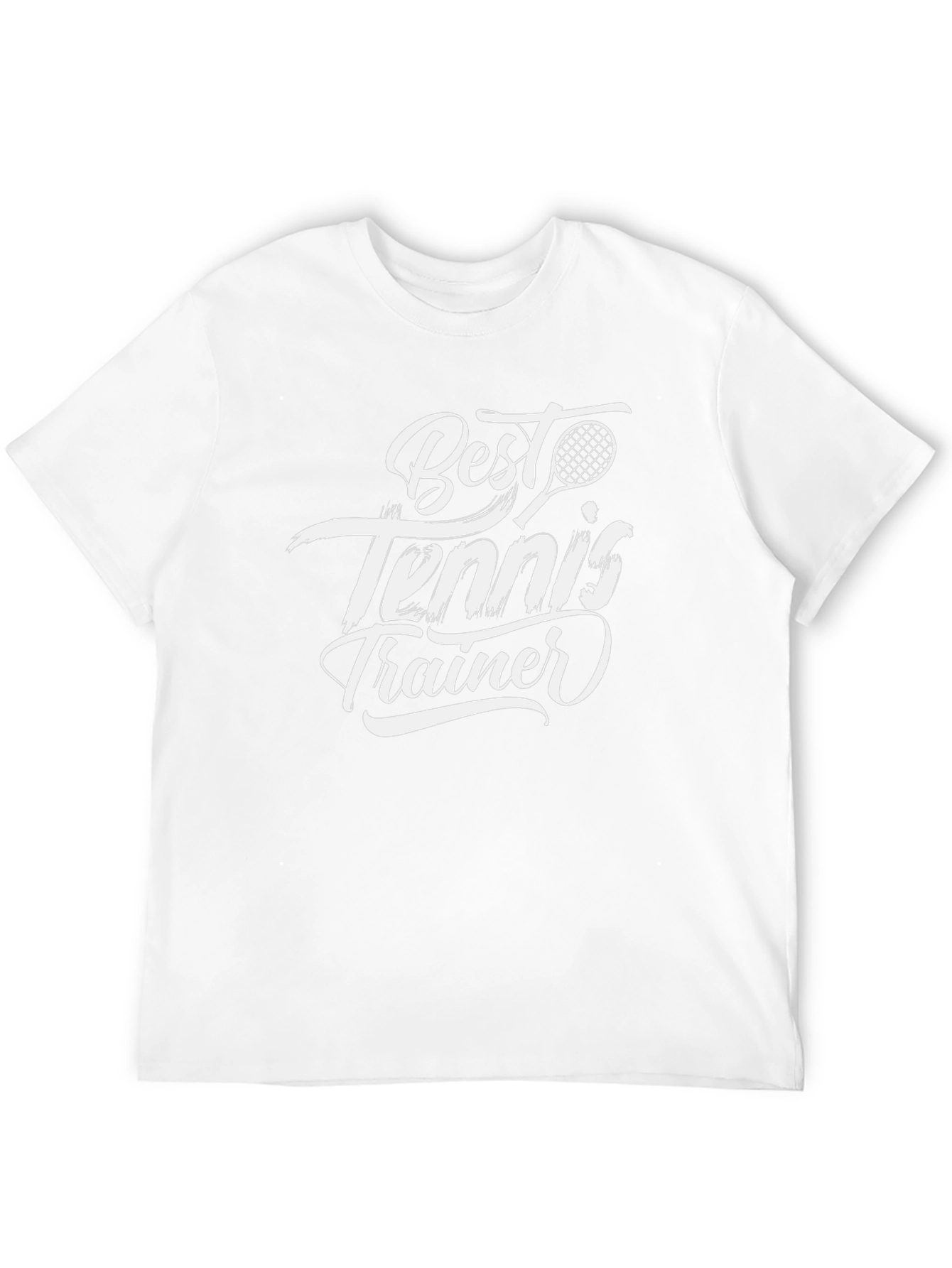 Best Tennis Trainer Black T-Shirt
