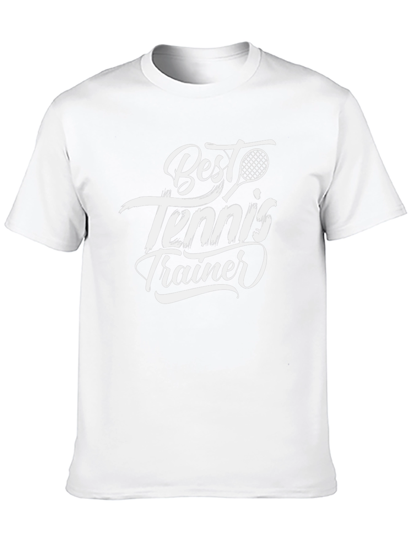 Best Tennis Trainer Black T-Shirt
