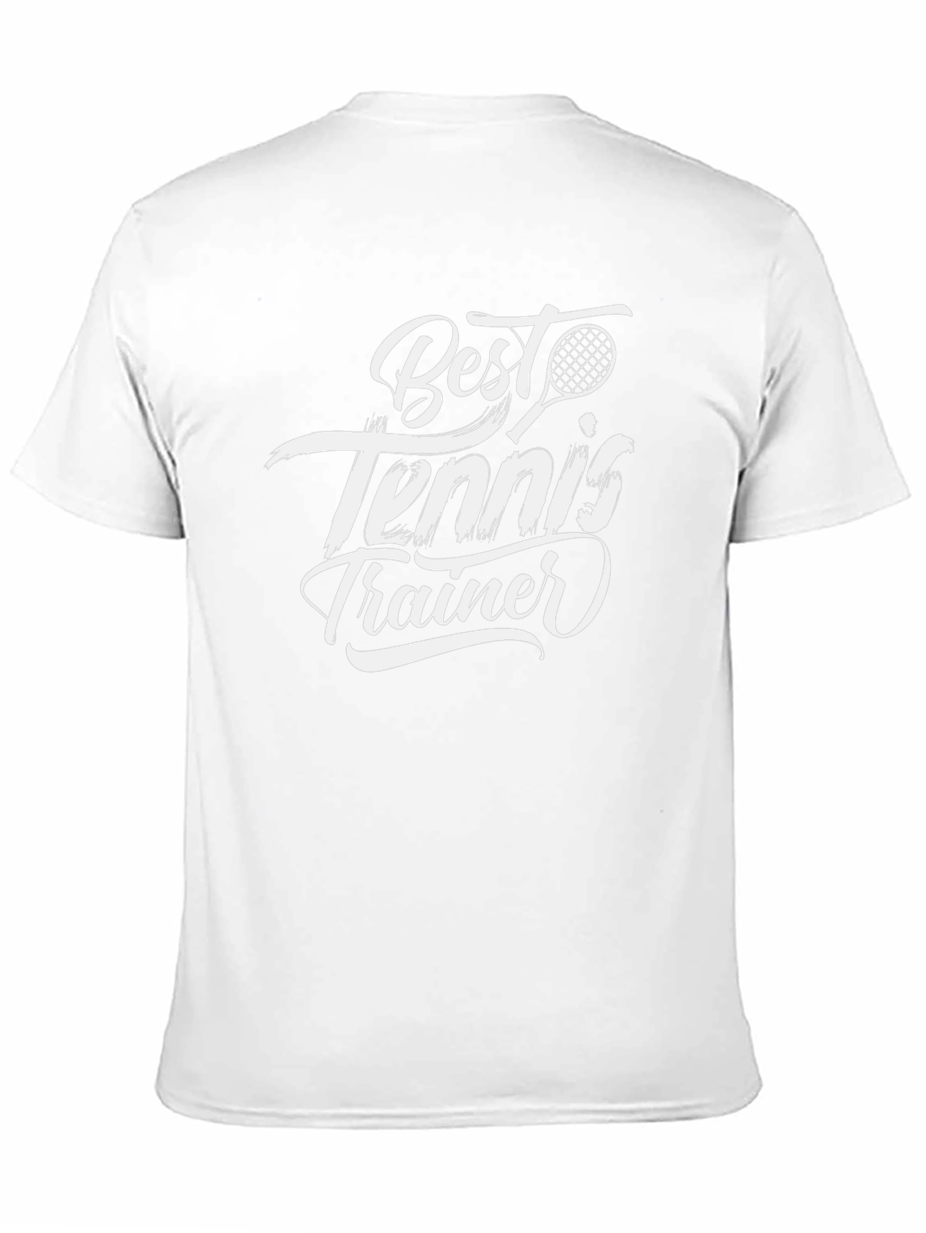Best Tennis Trainer Black T-Shirt