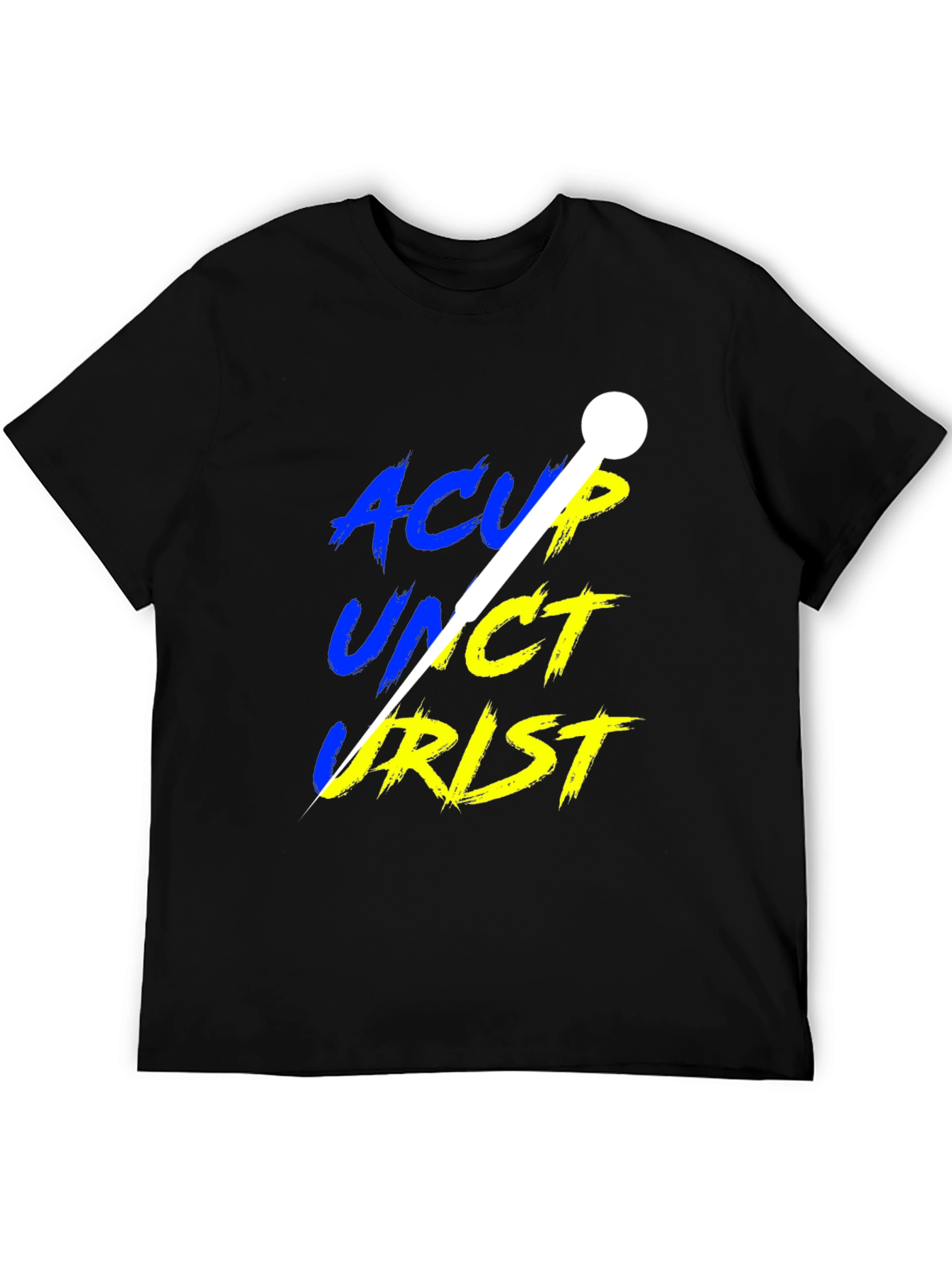 Acupuncturist T-Shirt - Black Crew Neck Tee