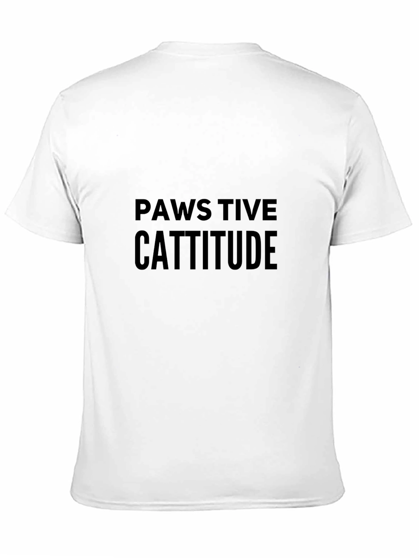 Pawsitive Cattitude Black Tee