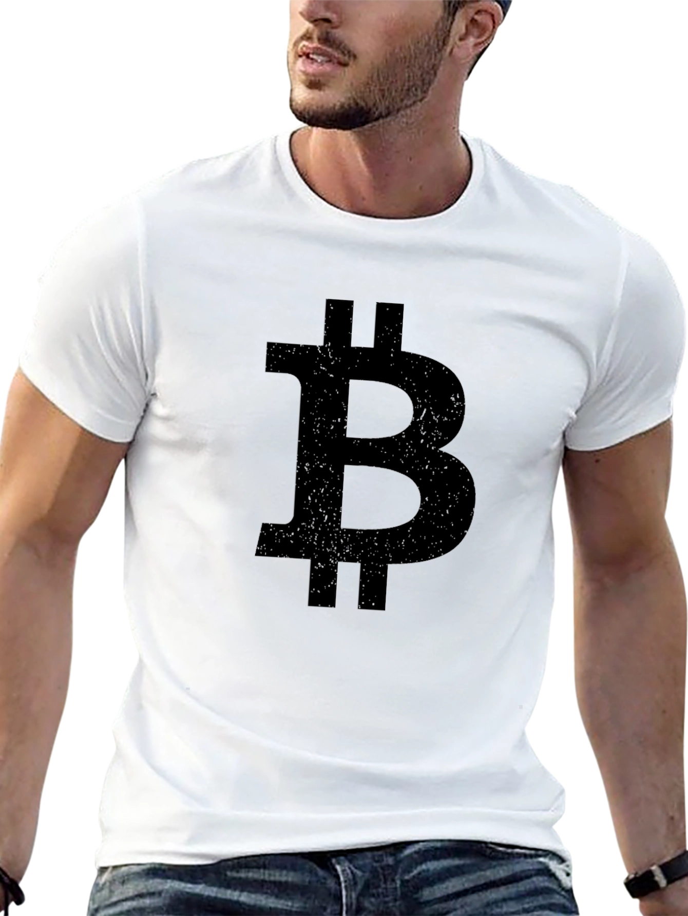 Bitcoin Logo Black T-Shirt Crypto Currency Tee
