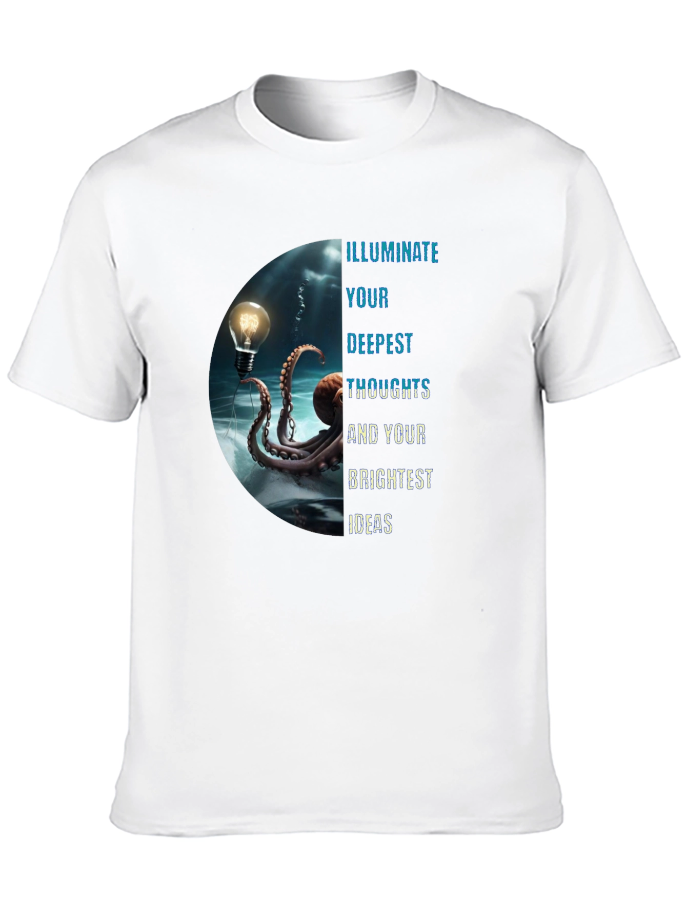 Illuminate Ideas Tee - Octopus Lightbulb Design