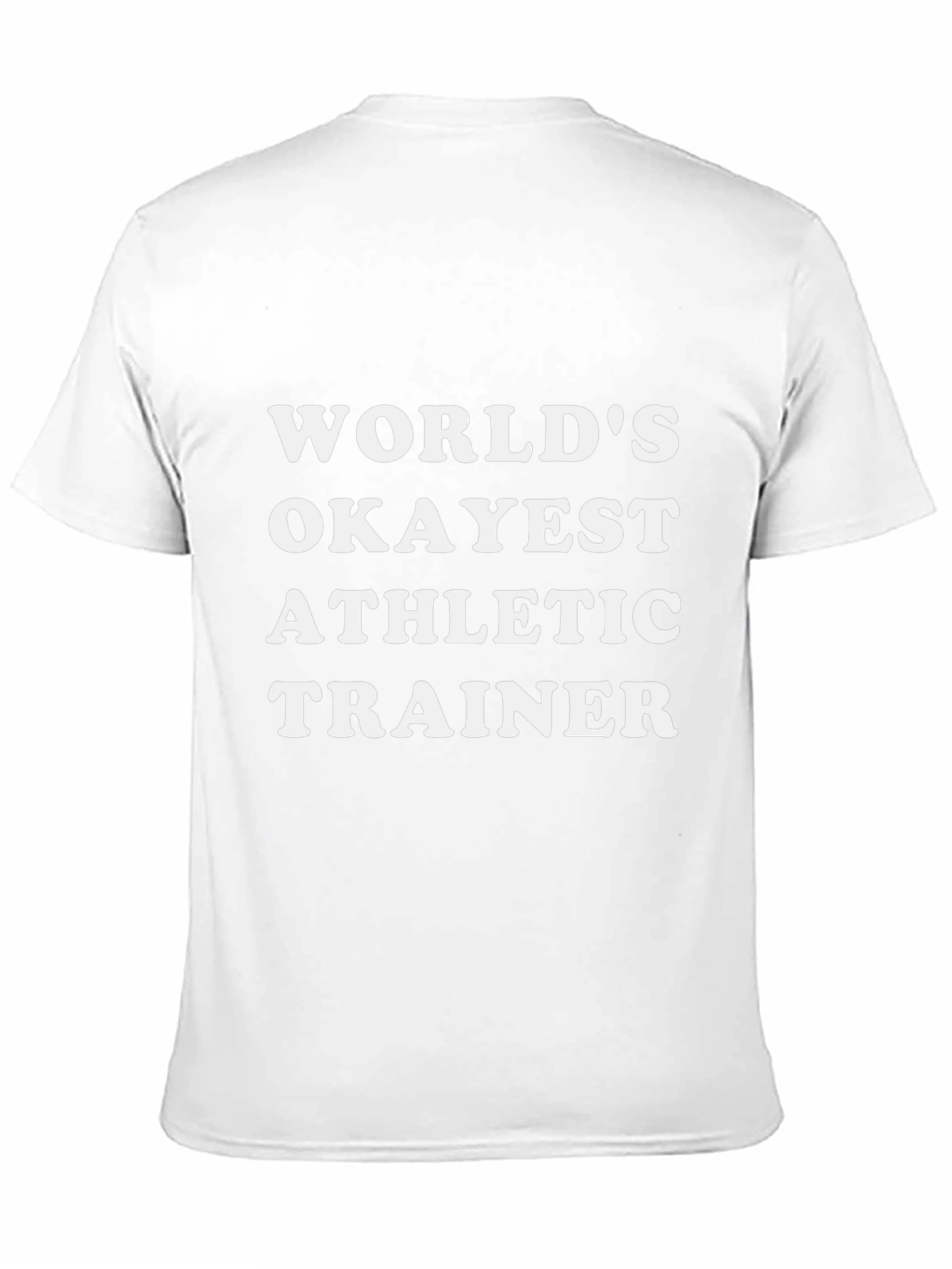 Worlds Okayest Athletic Trainer Black T-Shirt
