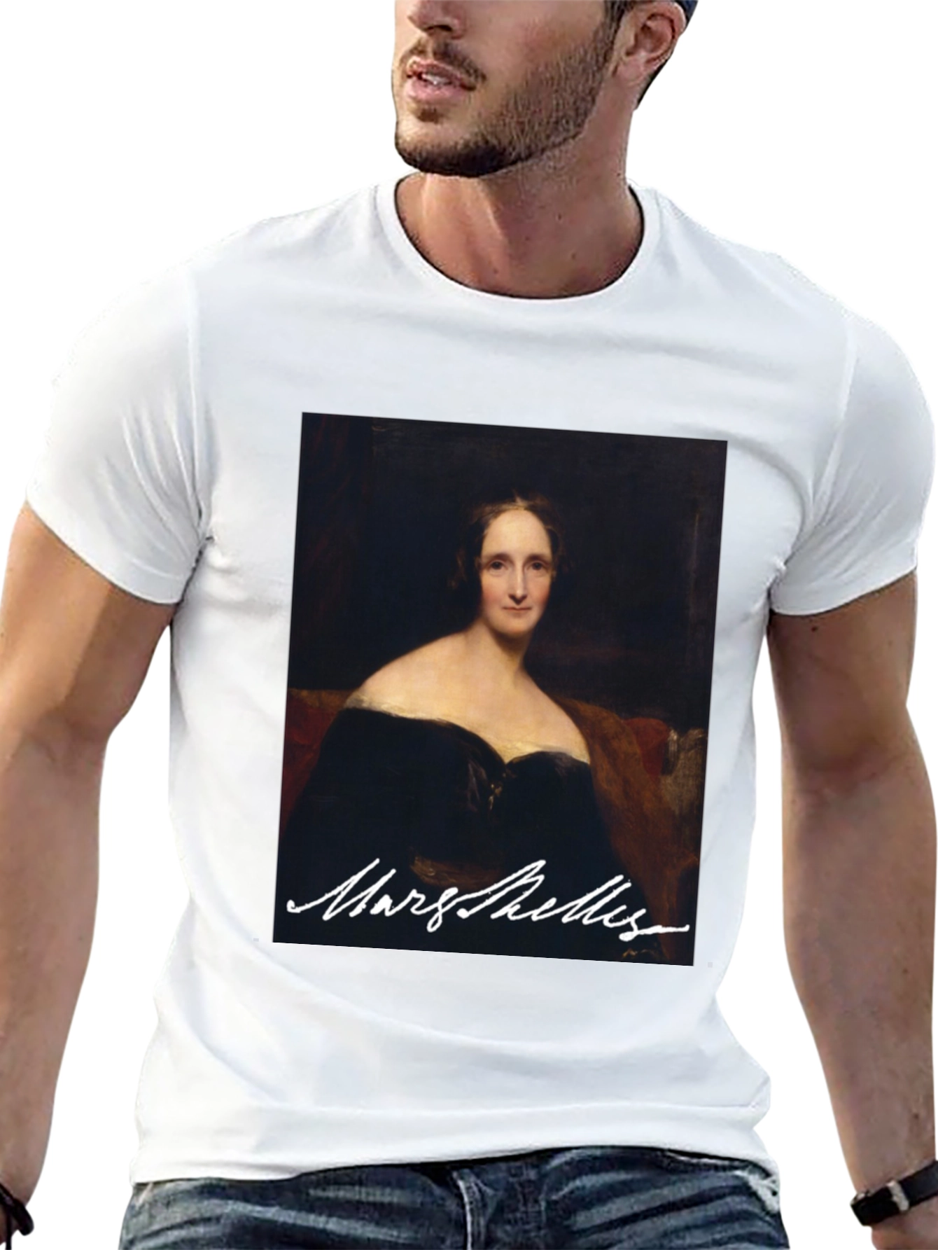 Mary Shelley Portrait Graphic Tee - Literary Fashion