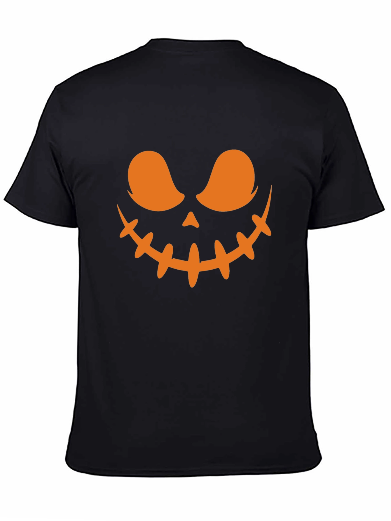 Spooky Halloween Face T-Shirt - Black