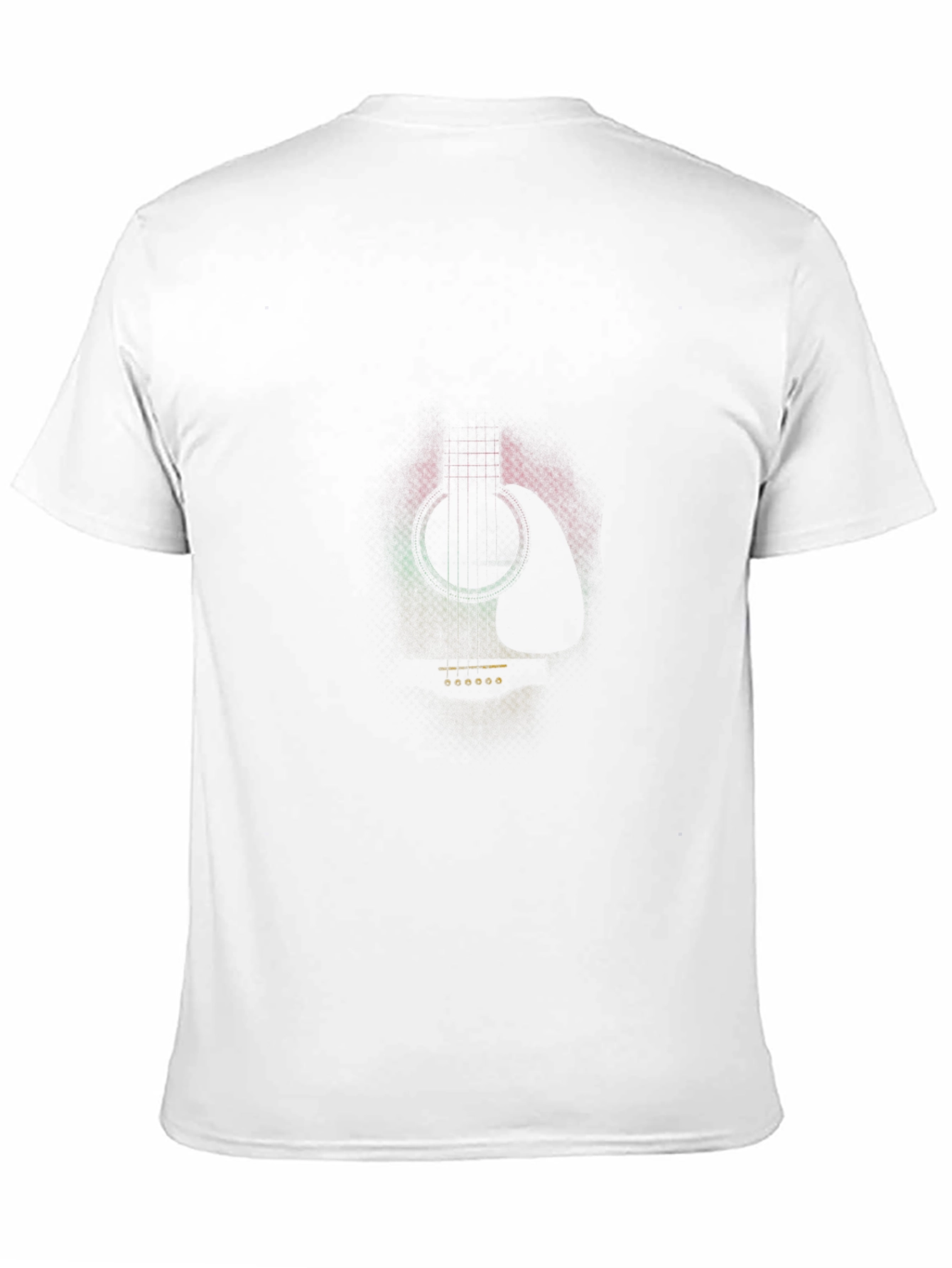 Rasta Guitar Graphic Tee - Black Cotton Blend