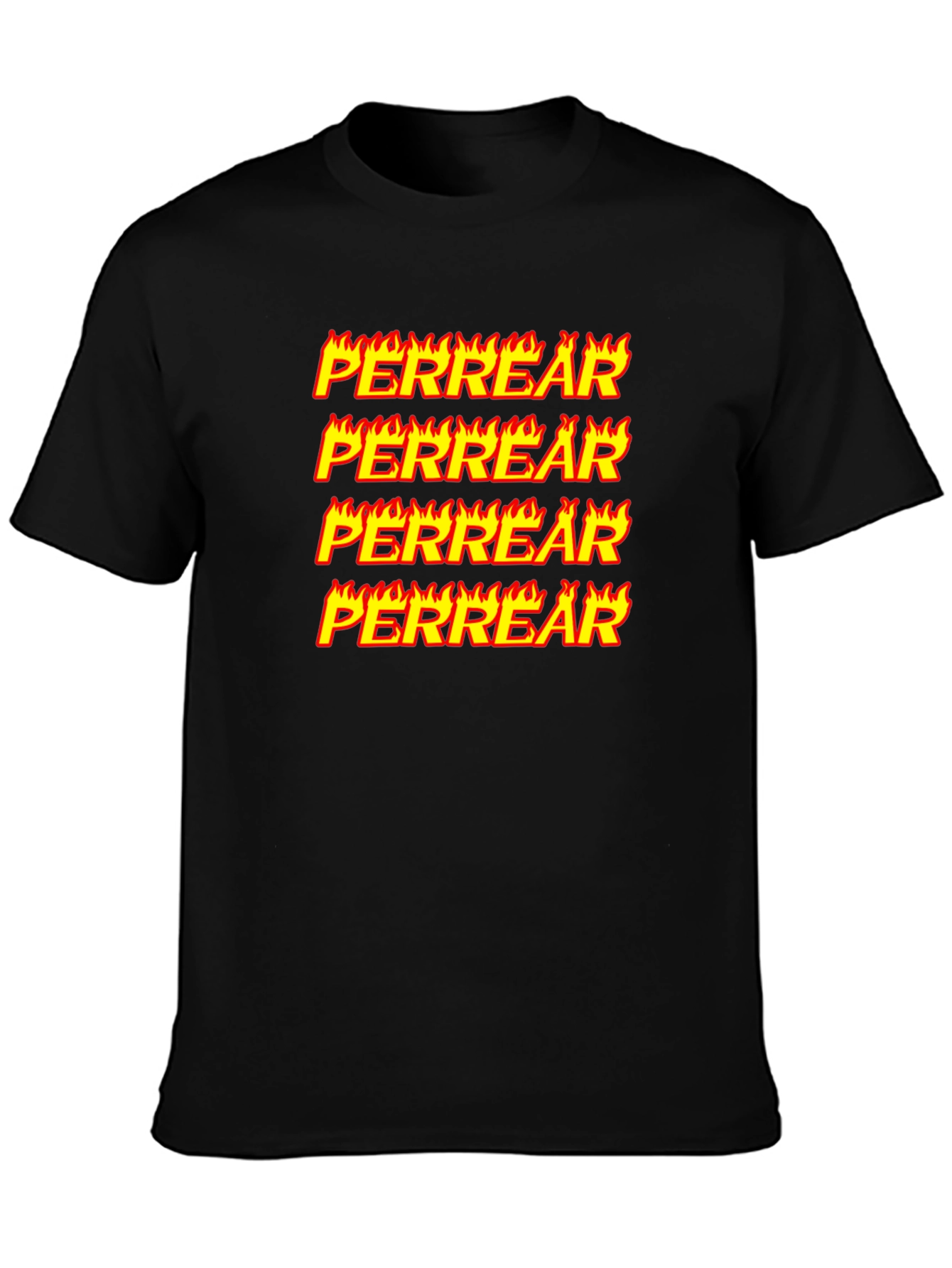 Perrear Flame Graphic T-Shirt - Unique Design
