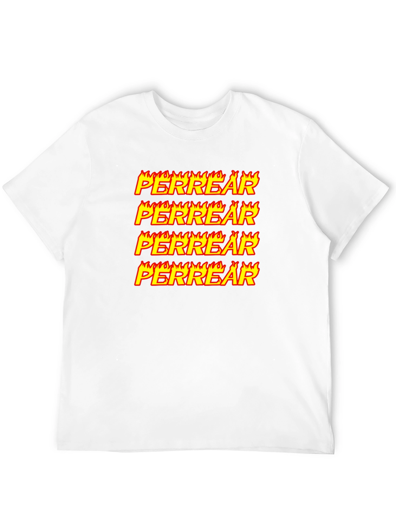 Perrear Flame Graphic T-Shirt - Unique Design