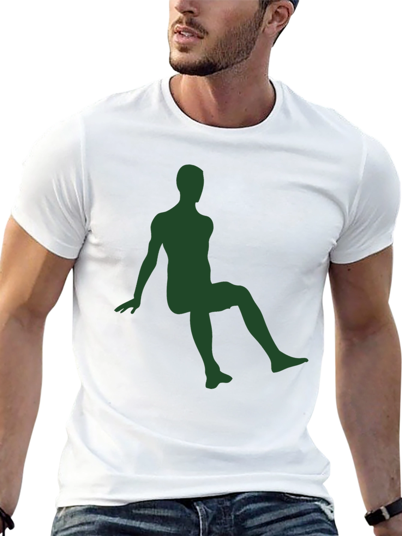 Silhouette Graphic Tee - Modern Black Shirt