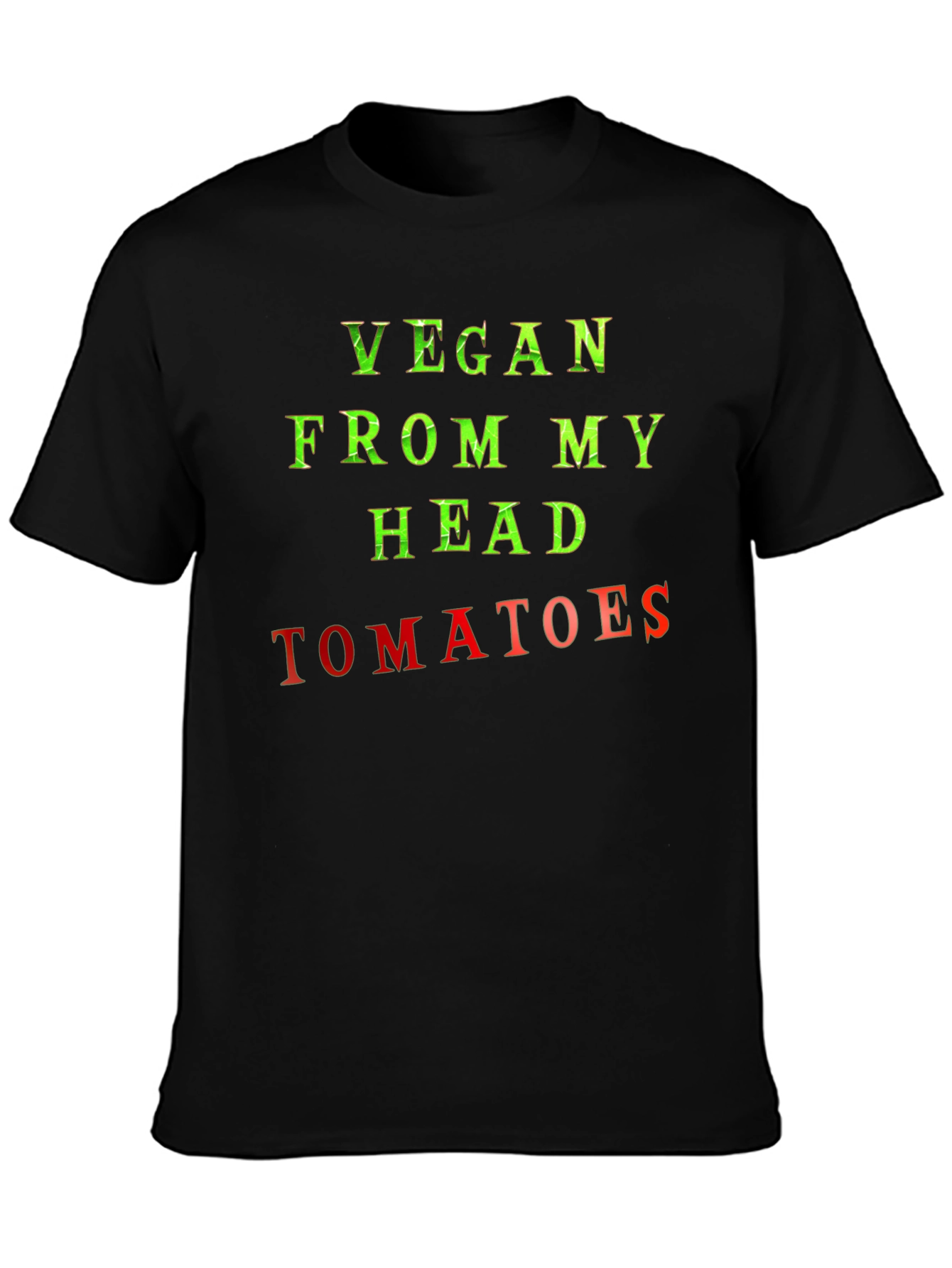 Vegan From My Head Tomatoes Graphic T-Shirt