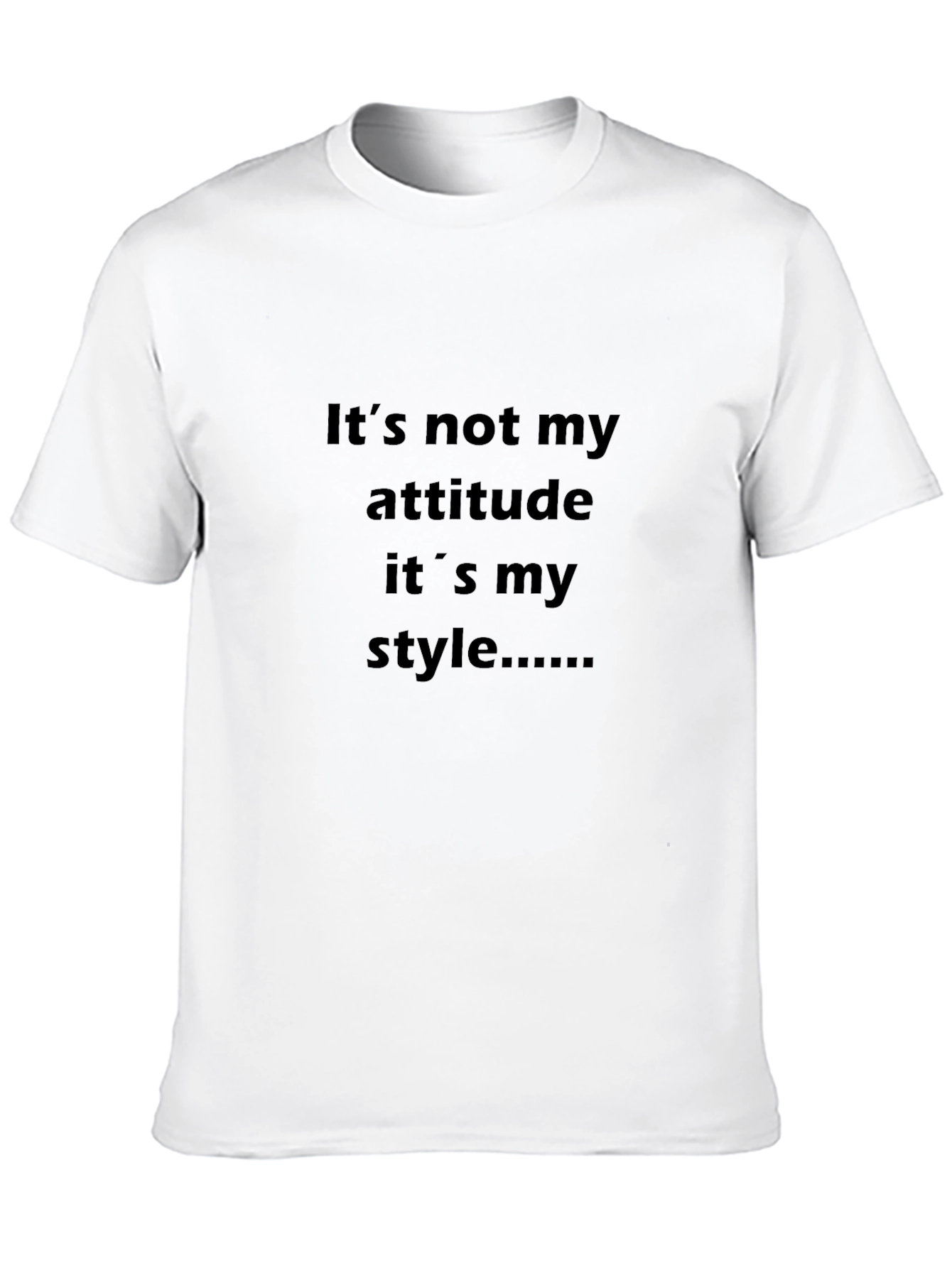 Attitude Style Graphic Print Tee - Trendy Casual Top